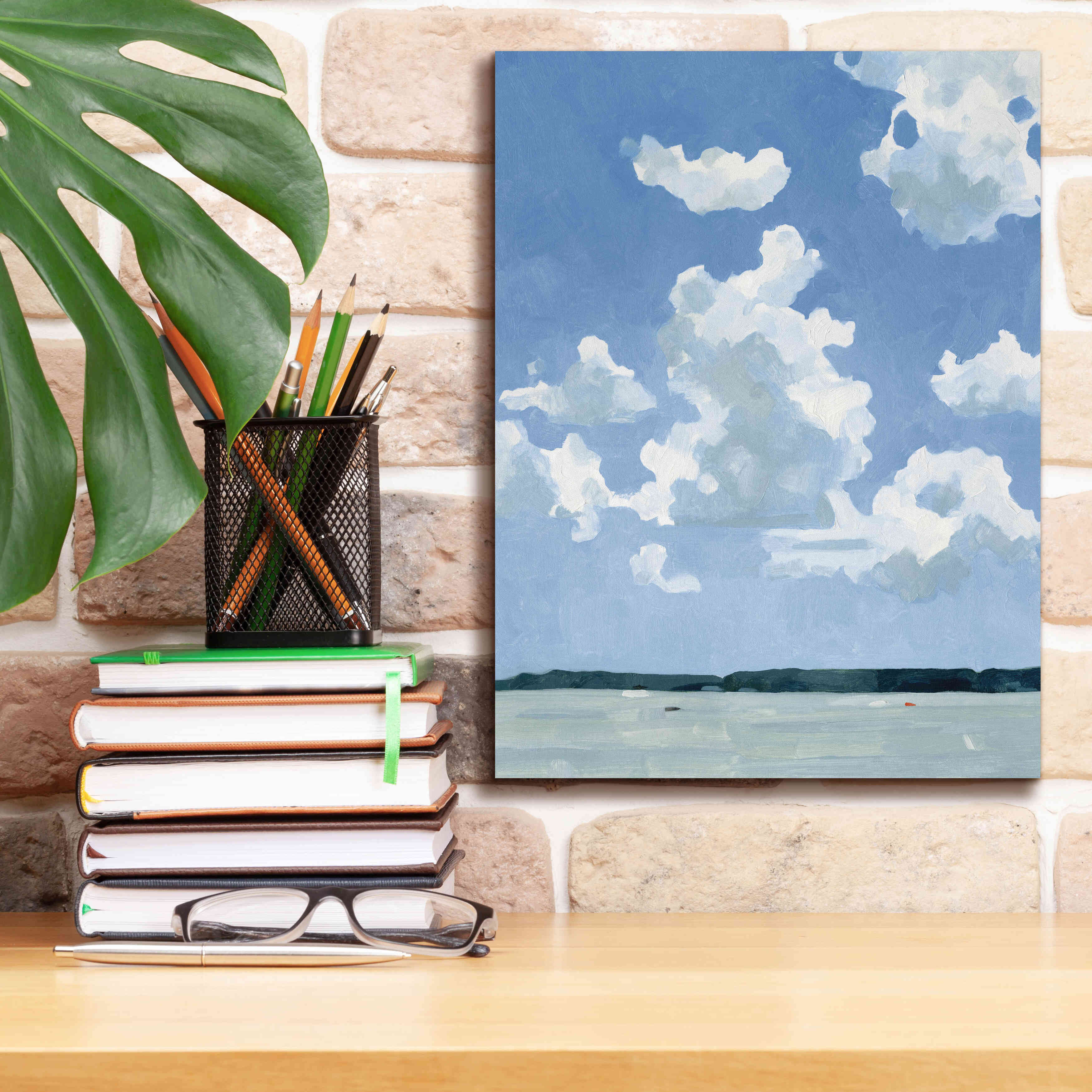 'July Lakeside I' by Emma Scarvey, Giclee Canvas Wall Art,12 x 16