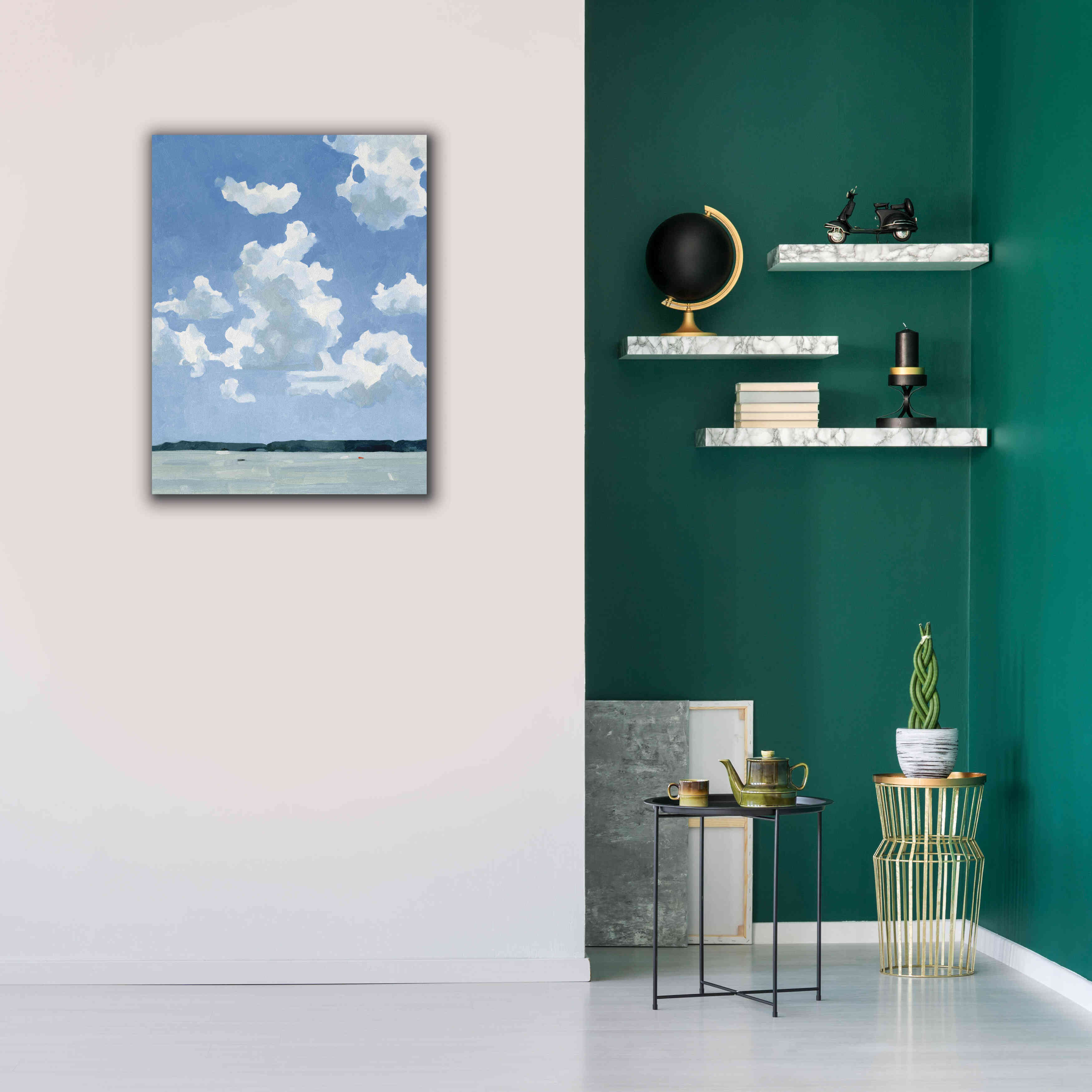 'July Lakeside I' by Emma Scarvey, Giclee Canvas Wall Art,26 x 34