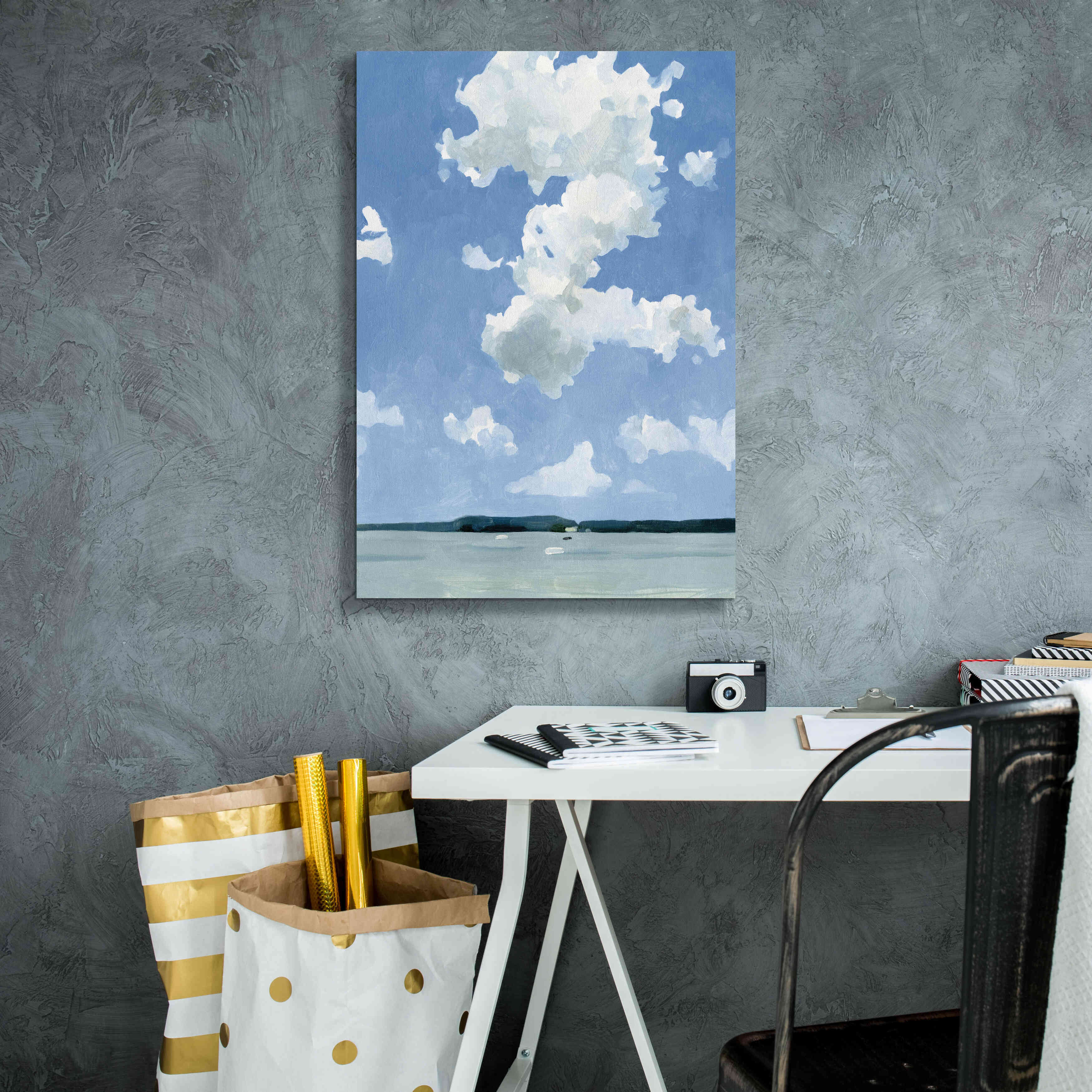 'July Lakeside II' by Emma Scarvey, Giclee Canvas Wall Art,18 x 26
