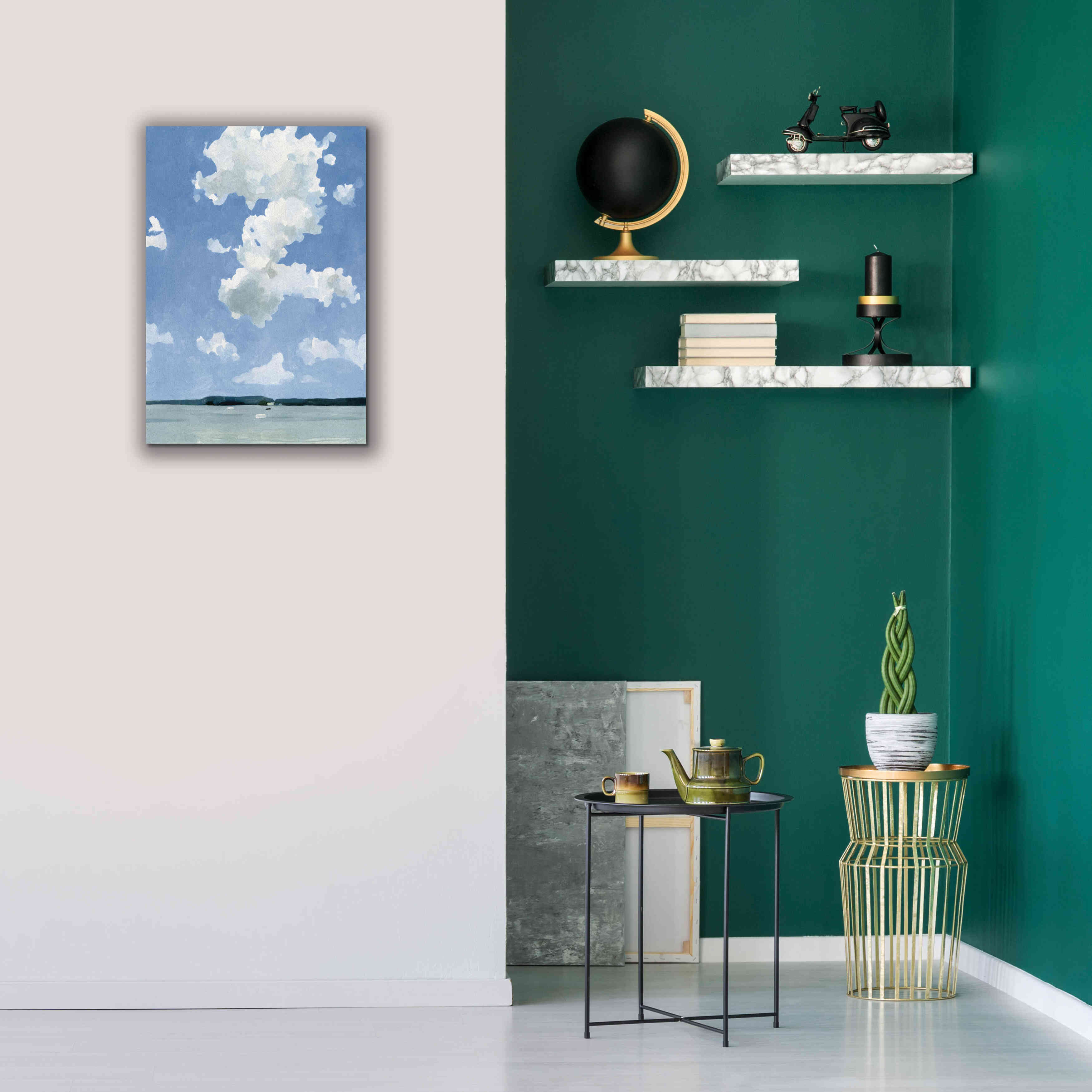 'July Lakeside II' by Emma Scarvey, Giclee Canvas Wall Art,18 x 26