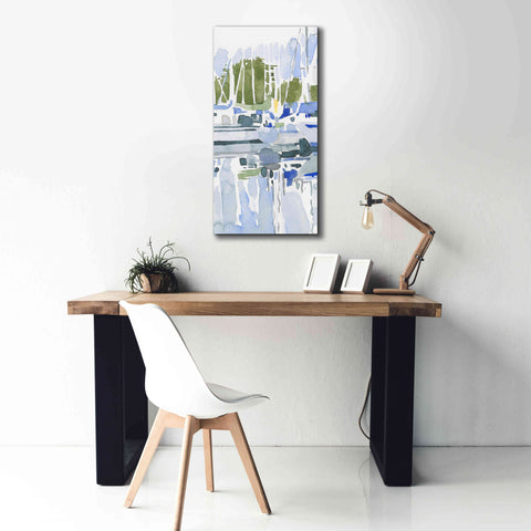 Image of 'Sailboat Reflections I' by Emma Scarvey, Giclee Canvas Wall Art,20 x 40