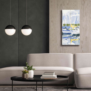 'Sailboat Reflections II' by Emma Scarvey, Giclee Canvas Wall Art,20 x 40