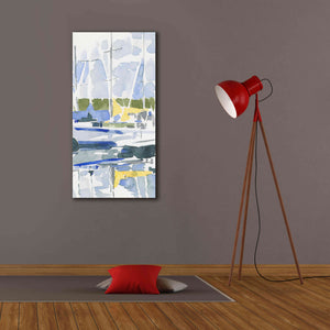 'Sailboat Reflections II' by Emma Scarvey, Giclee Canvas Wall Art,20 x 40