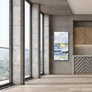 'Sailboat Reflections II' by Emma Scarvey, Giclee Canvas Wall Art,30 x 60