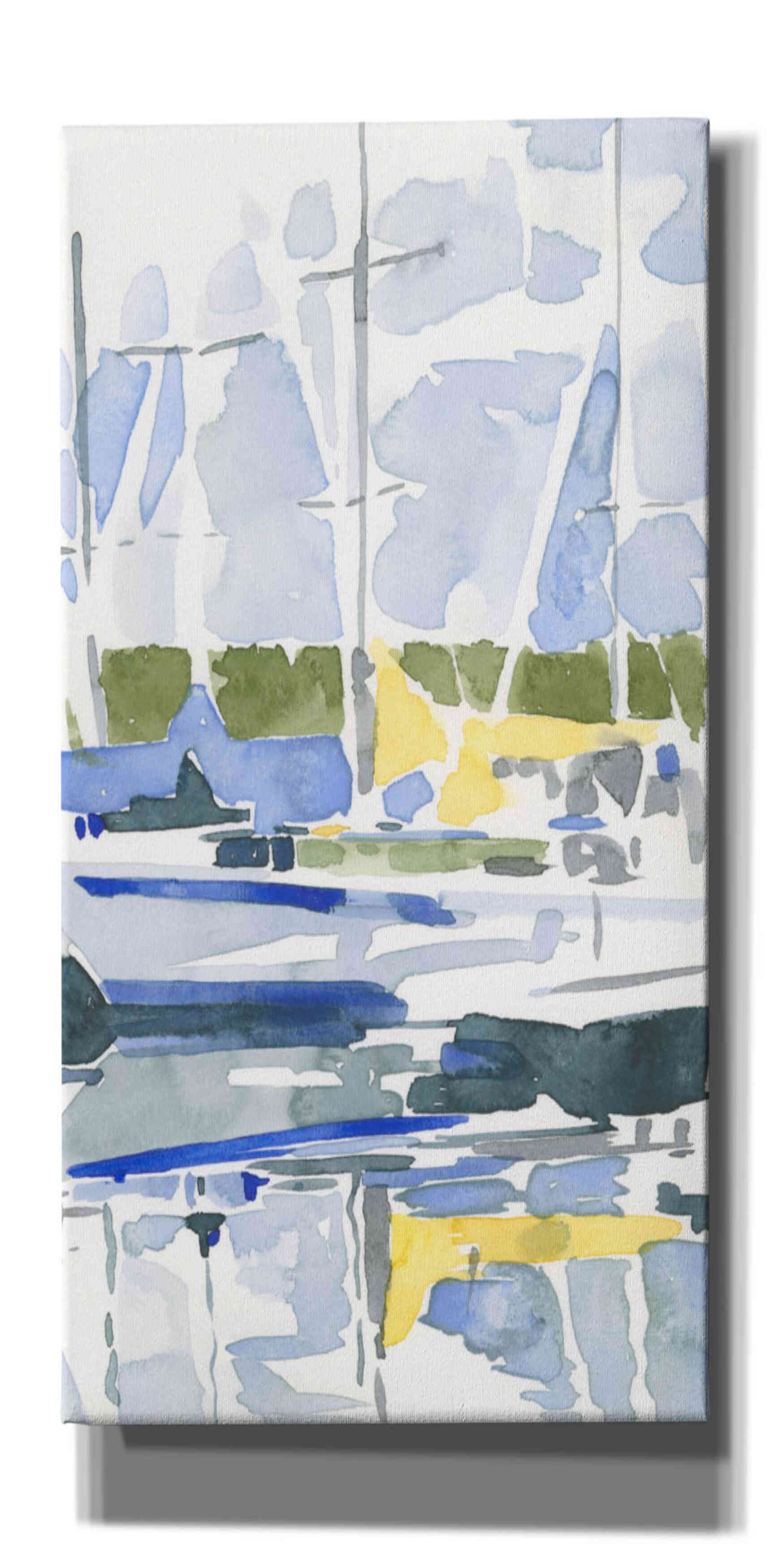 'Sailboat Reflections II' by Emma Scarvey, Giclee Canvas Wall Art