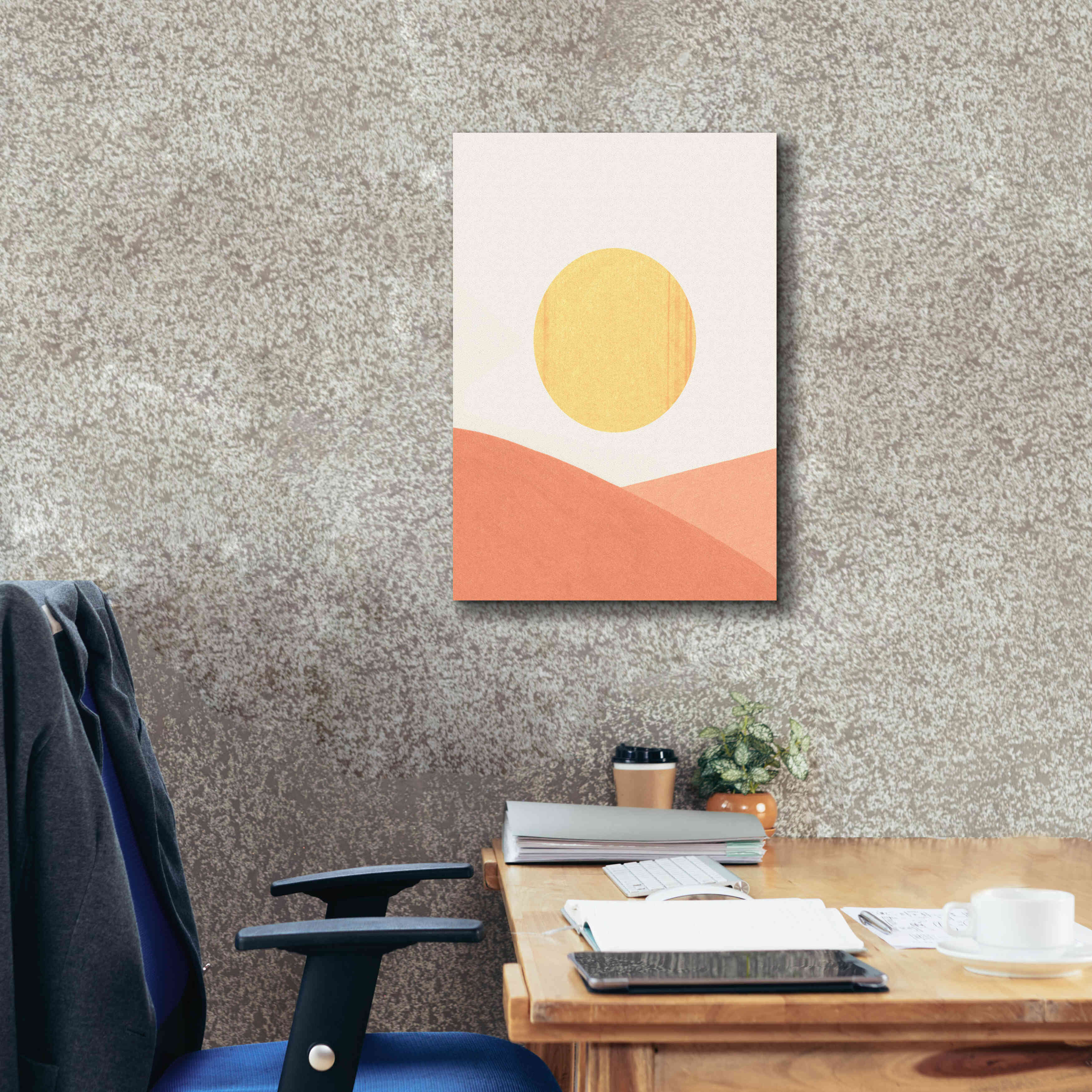 'Simple Boho Sun I' by Emma Scarvey, Giclee Canvas Wall Art,18 x 26