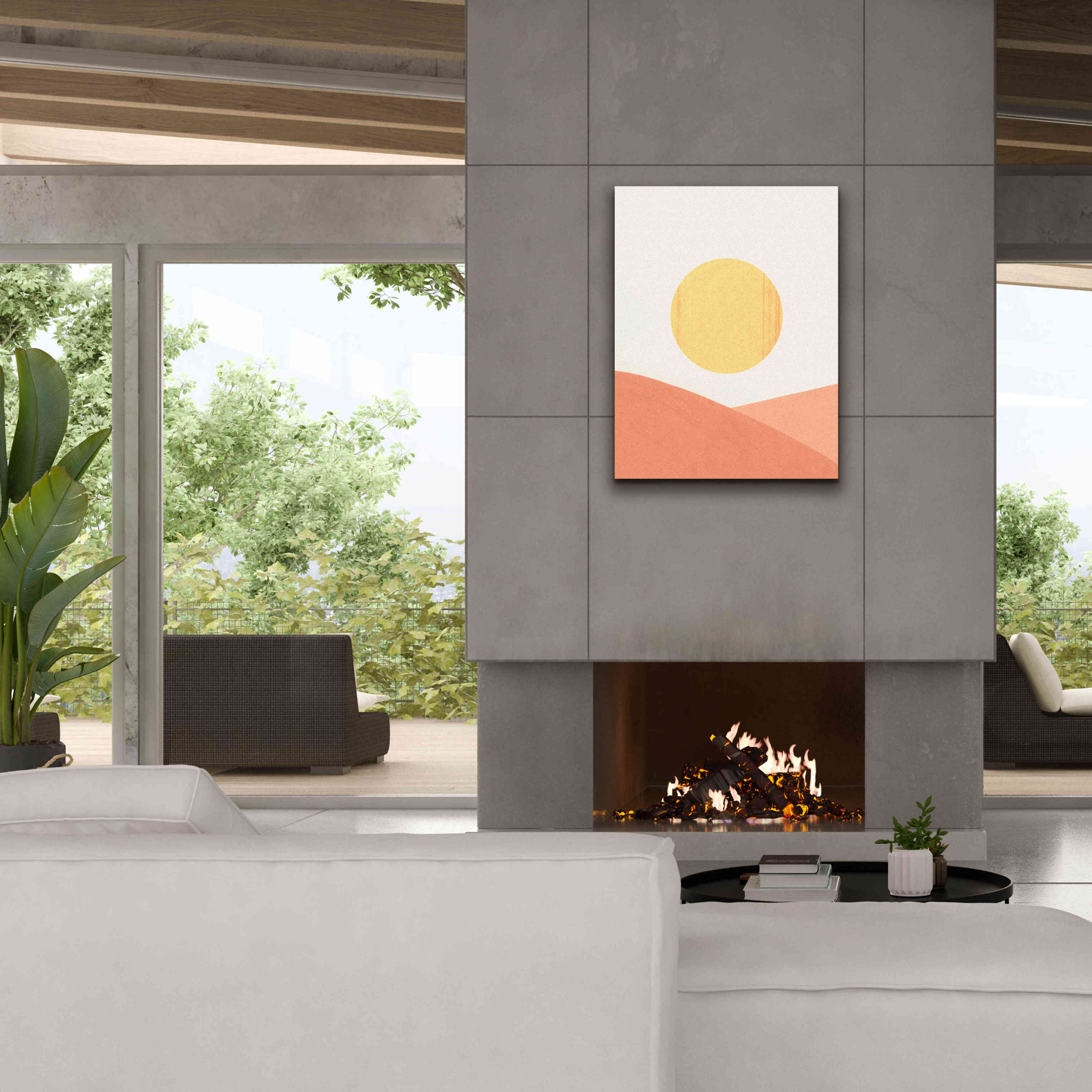 'Simple Boho Sun I' by Emma Scarvey, Giclee Canvas Wall Art,26 x 34