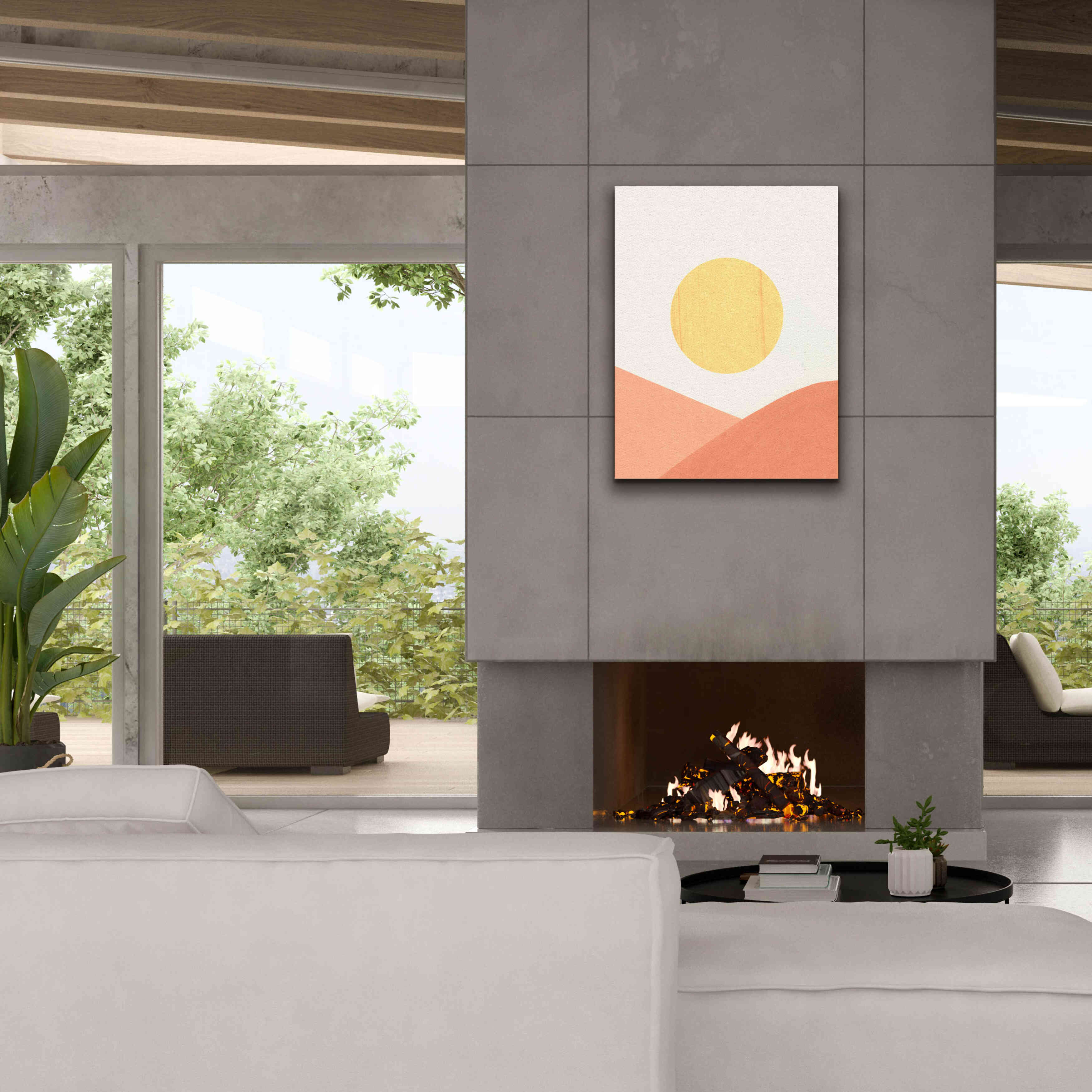 'Simple Boho Sun II' by Emma Scarvey, Giclee Canvas Wall Art,26 x 34