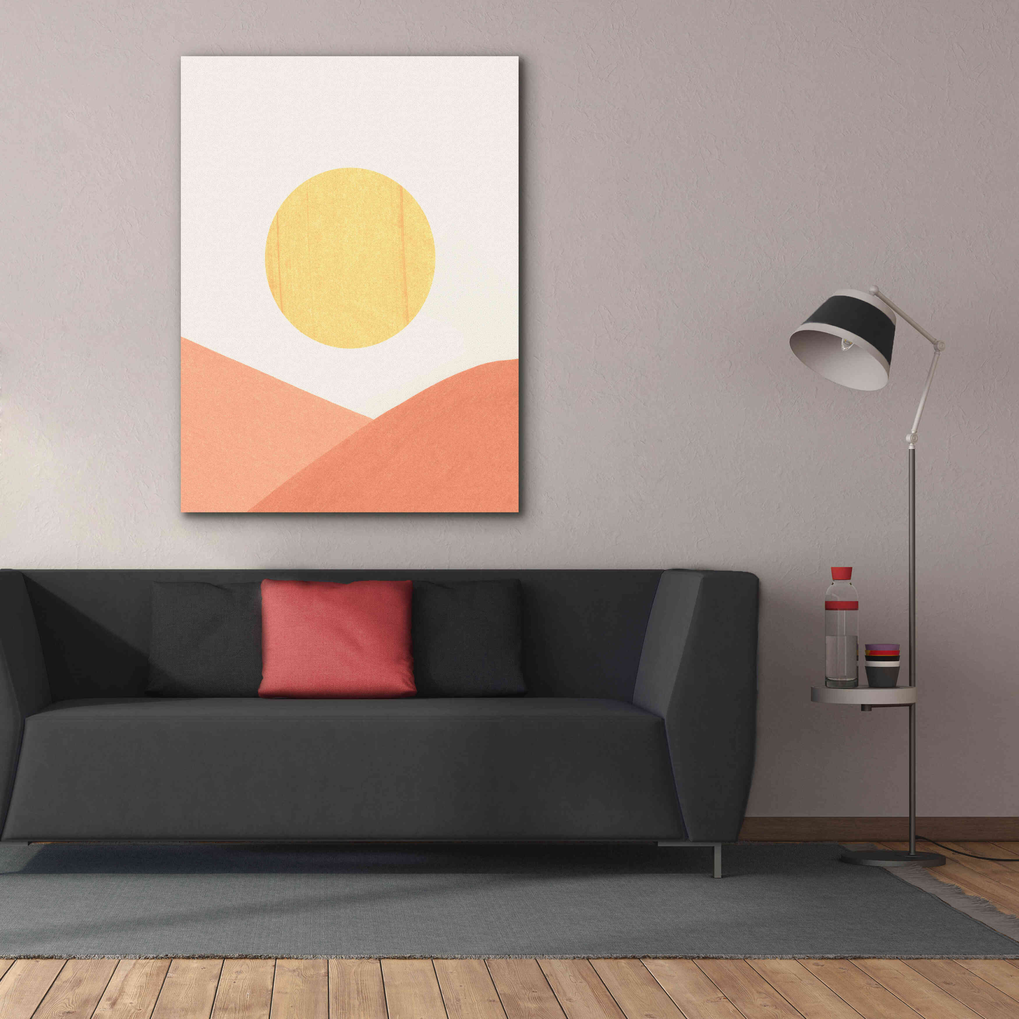 'Simple Boho Sun II' by Emma Scarvey, Giclee Canvas Wall Art,40 x 54