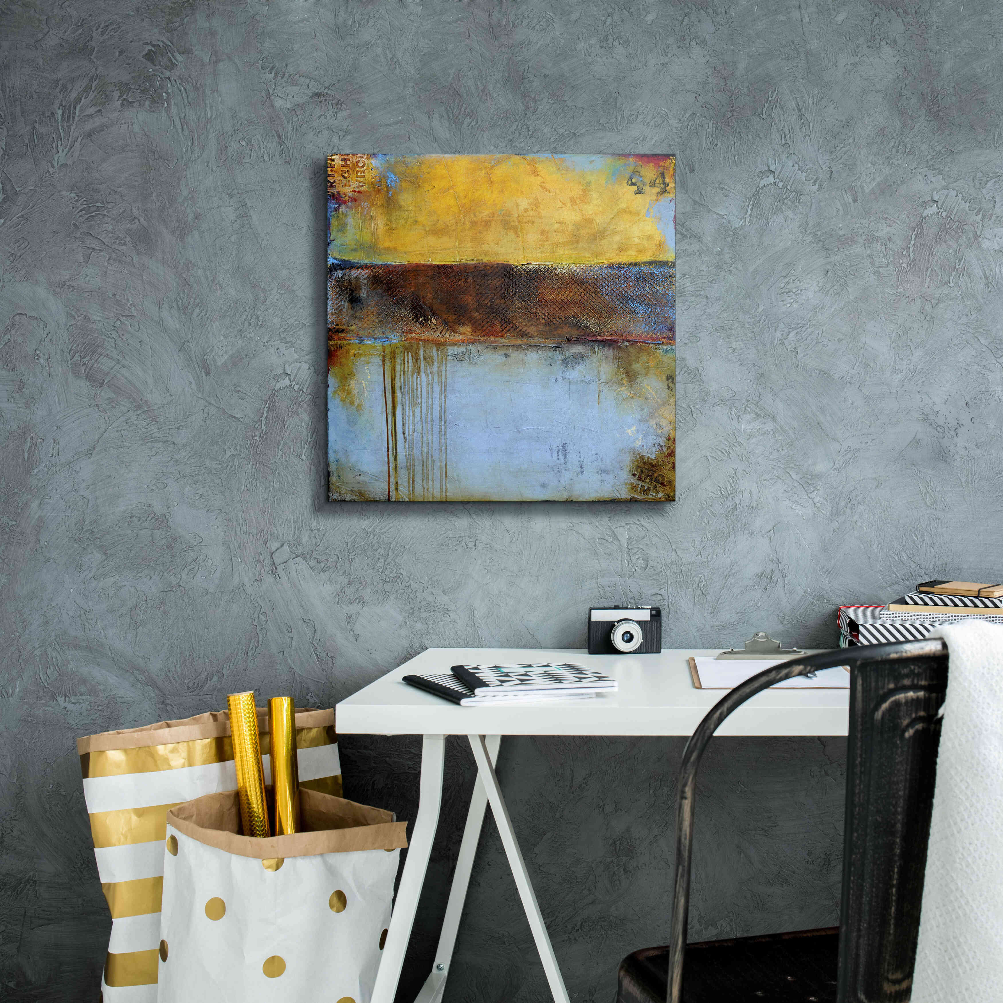 'Crossroad 44' by Erin Ashley, Giclee Canvas Wall Art,18 x 18