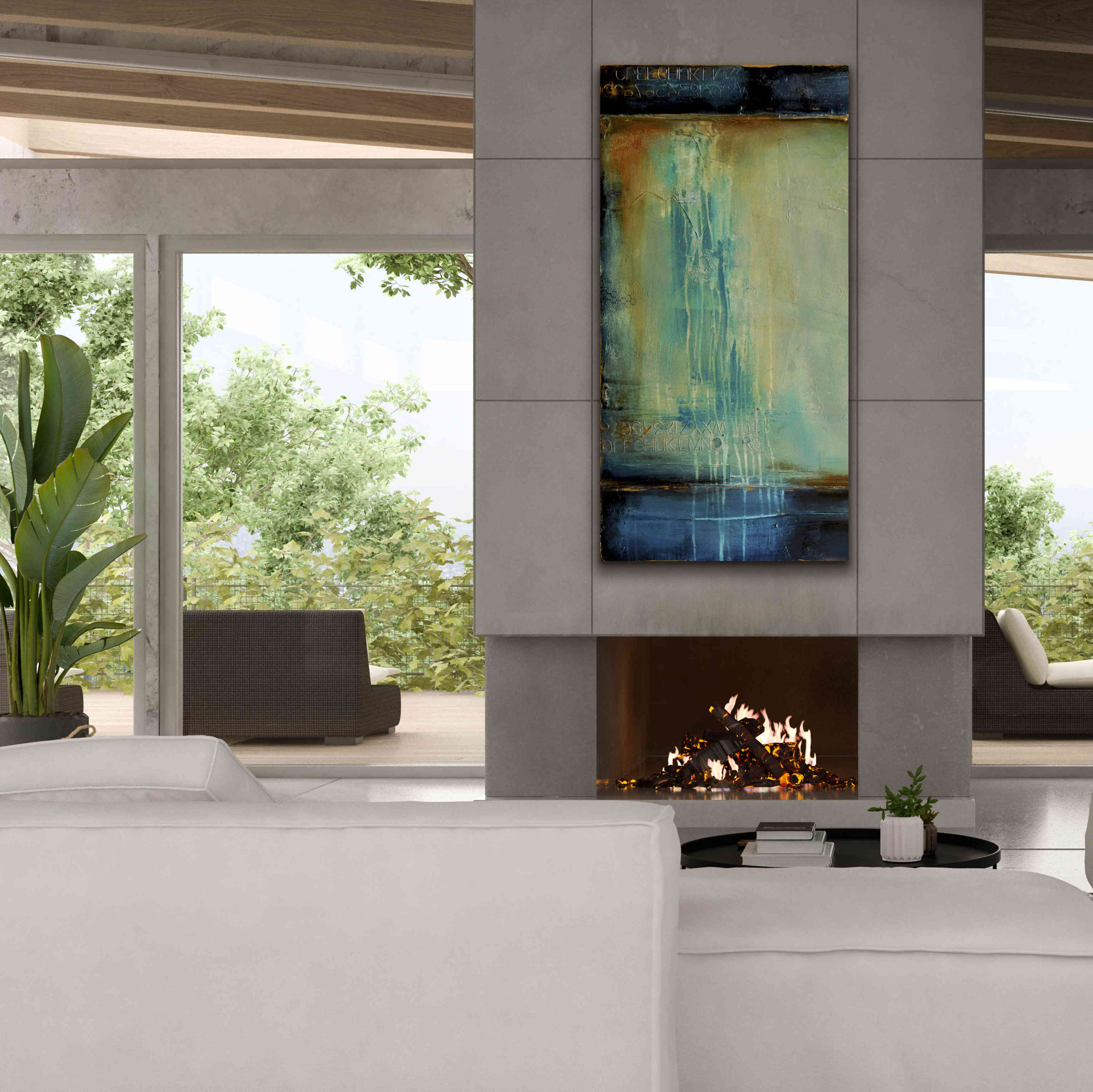 'Cry Me a River I' by Erin Ashley, Giclee Canvas Wall Art,30 x 60