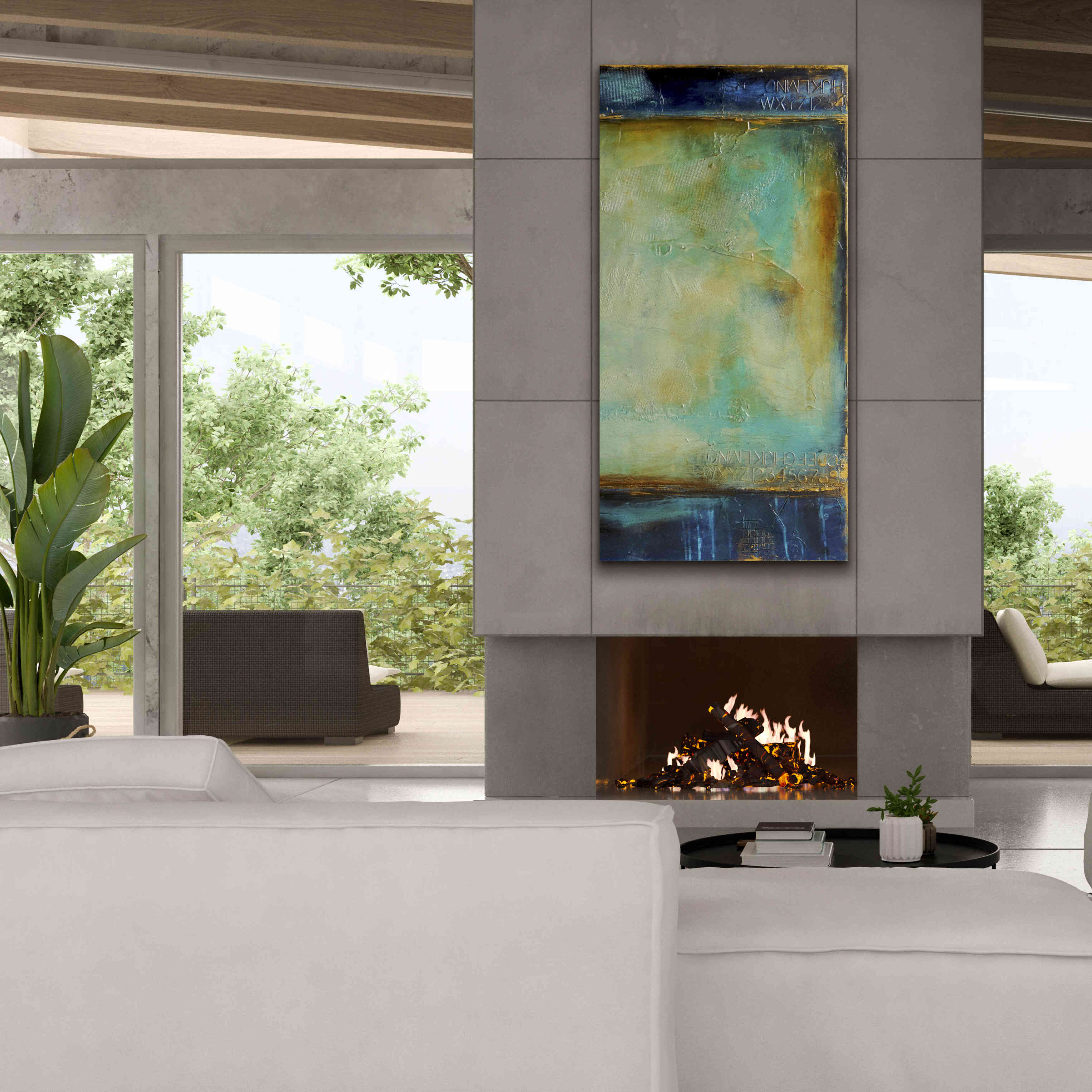 'Cry Me a River II' by Erin Ashley, Giclee Canvas Wall Art,30 x 60