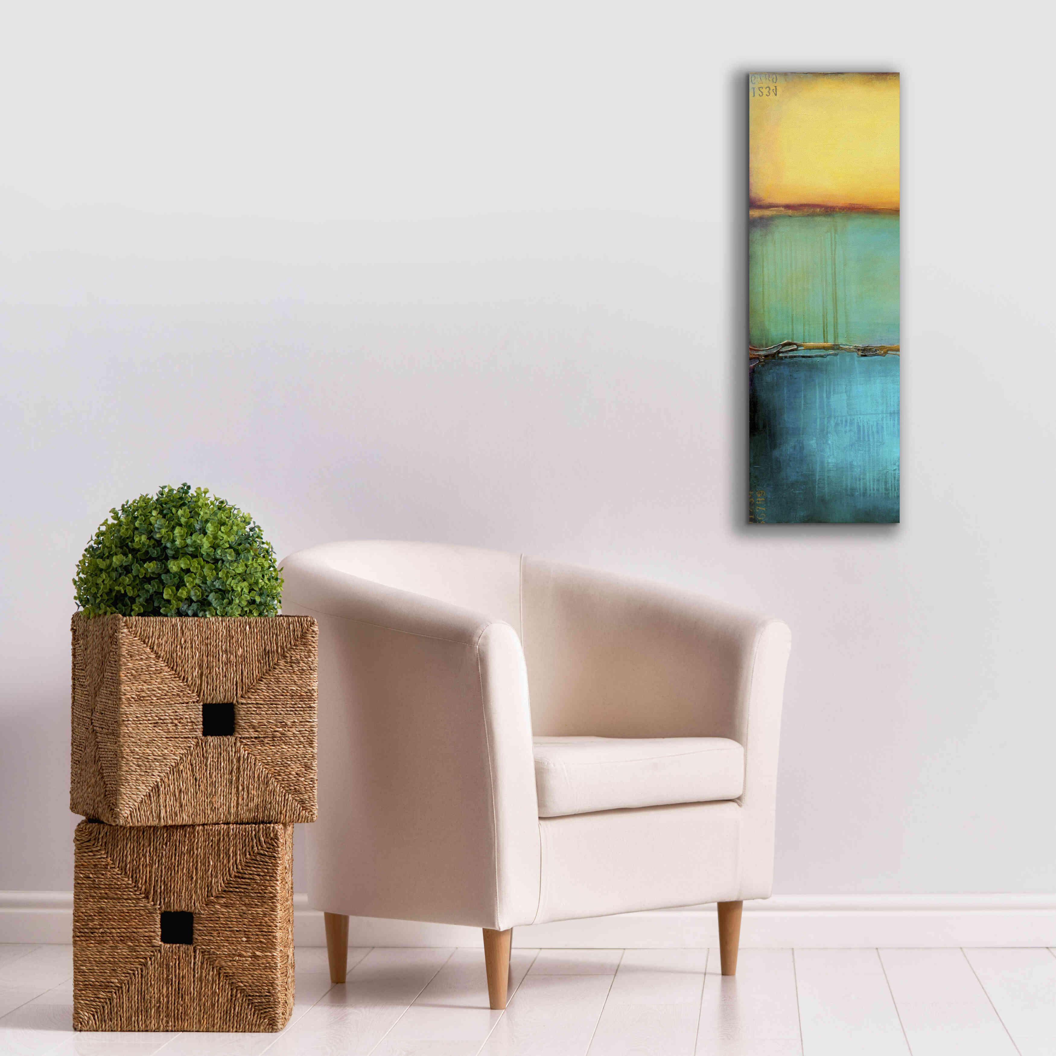 'Emeralds Bay I' by Erin Ashley, Giclee Canvas Wall Art,12 x 36