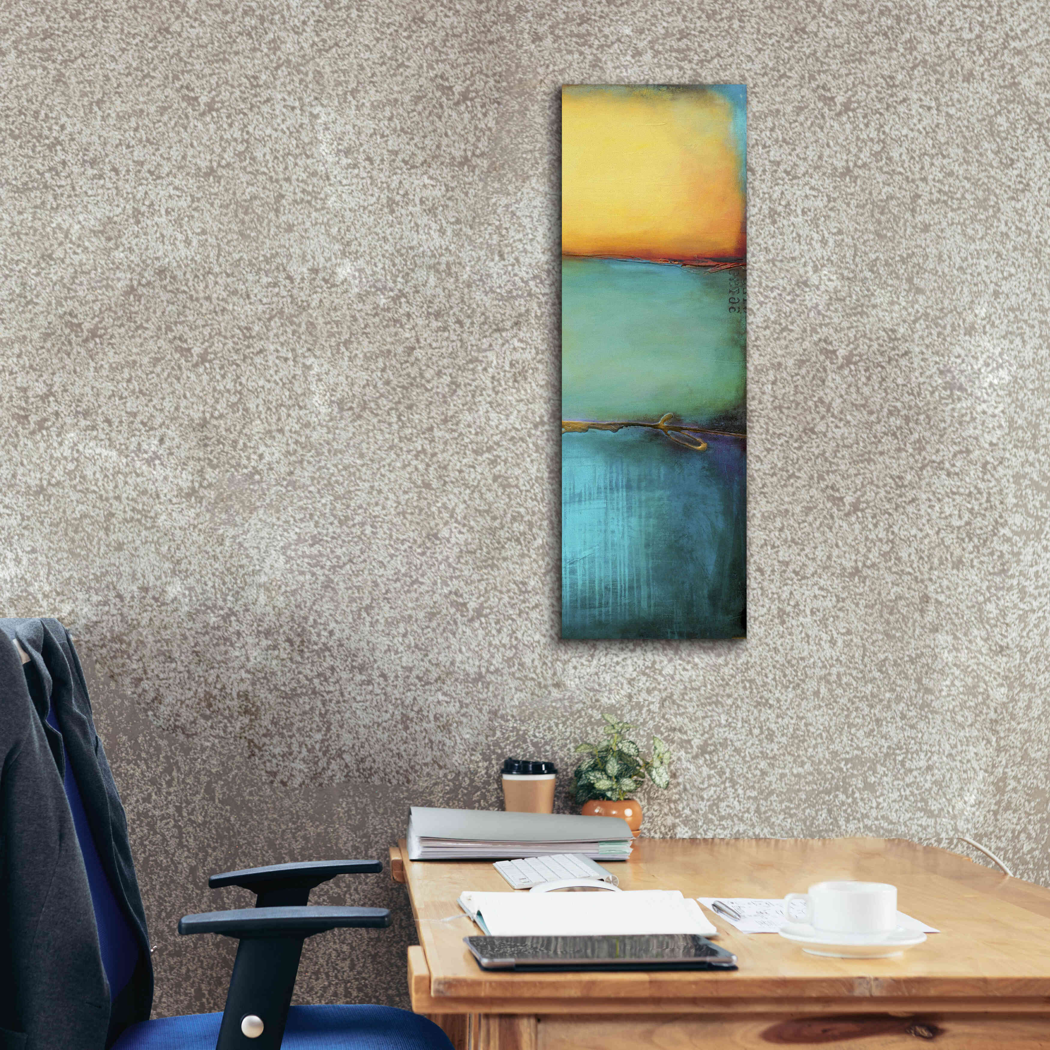 'Emeralds Bay II' by Erin Ashley, Giclee Canvas Wall Art,12 x 36