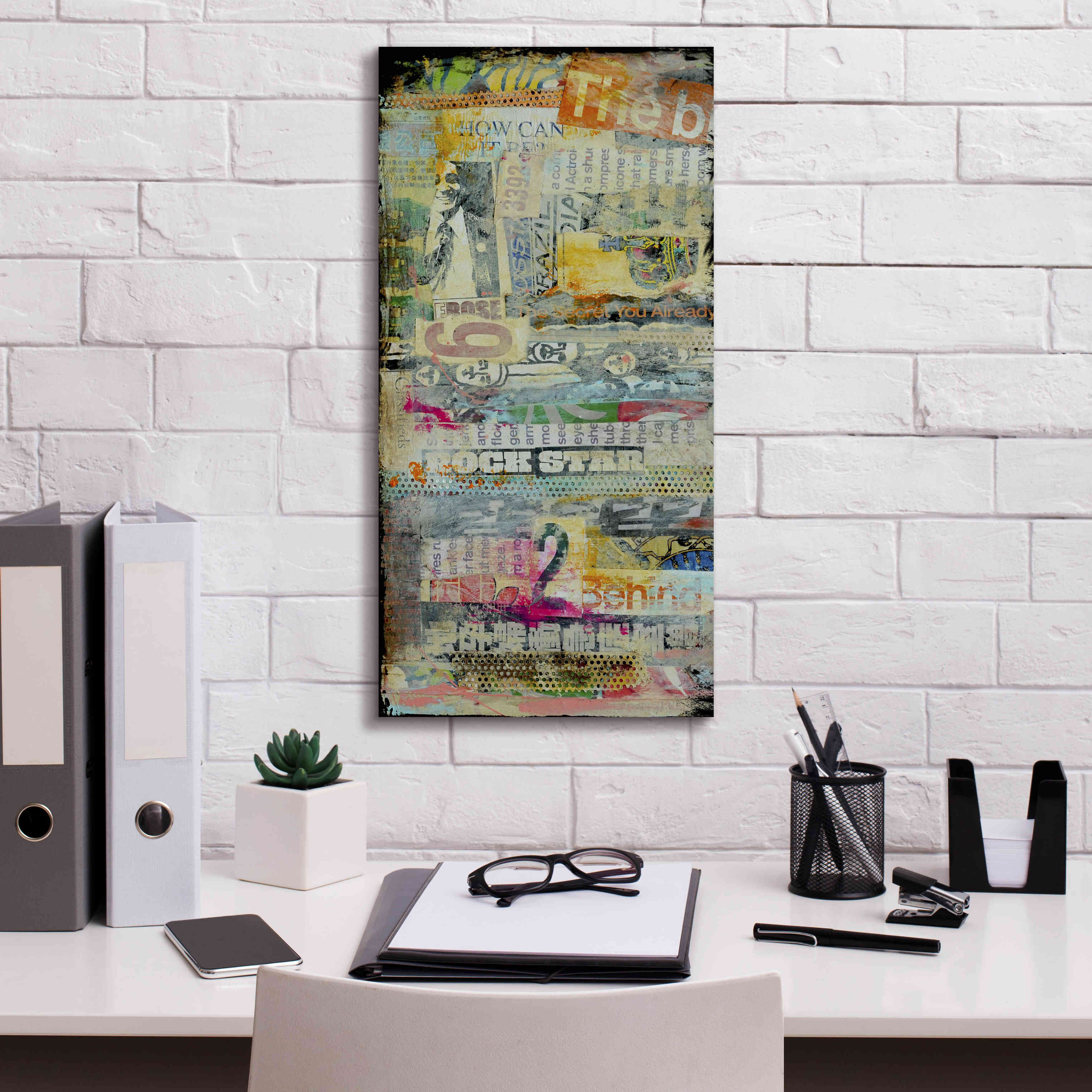 'In the Mix I' by Erin Ashley, Giclee Canvas Wall Art,12 x 24