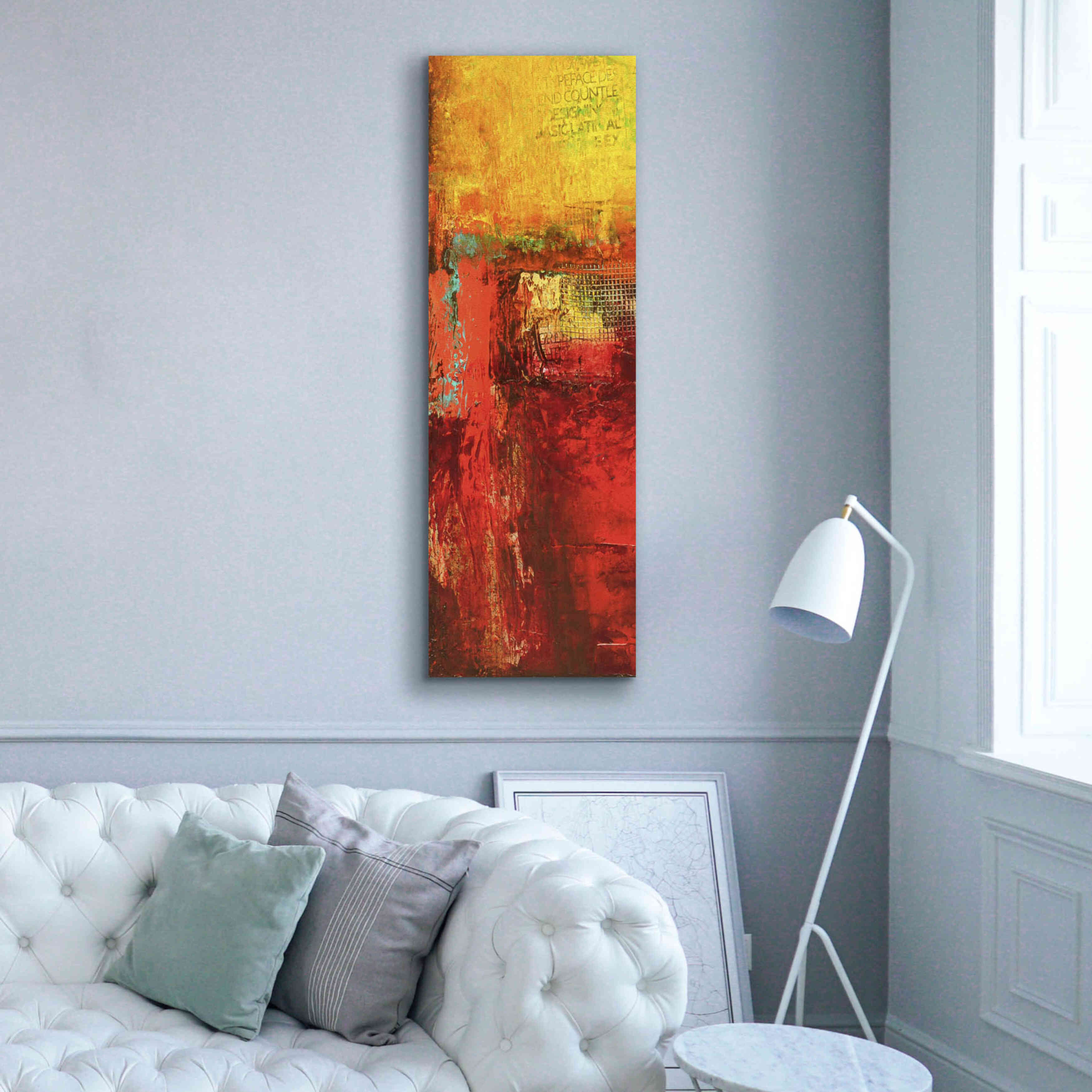 'Inner Circle III' by Erin Ashley, Giclee Canvas Wall Art,20 x 60