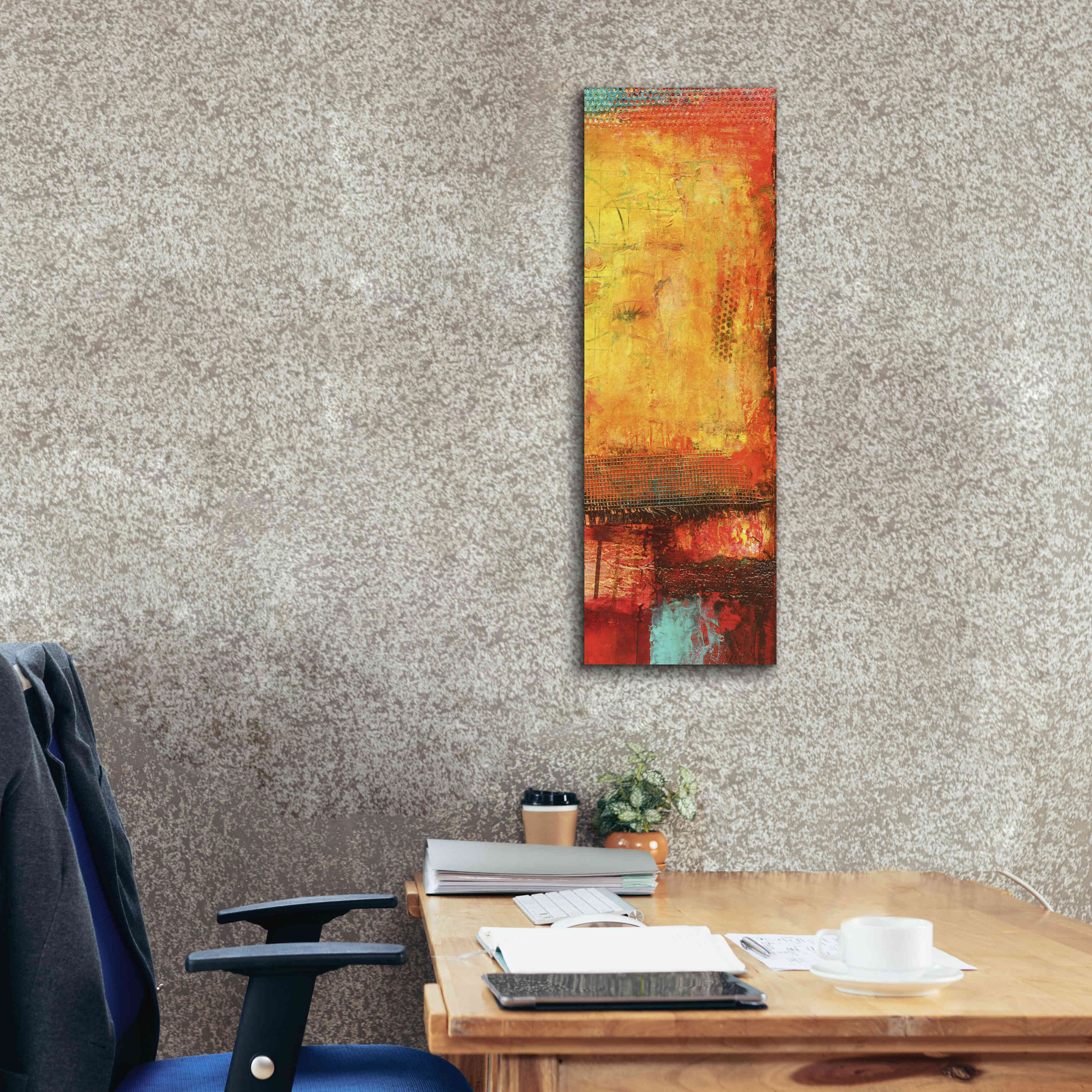 'Inner Circle IV' by Erin Ashley, Giclee Canvas Wall Art,12 x 36