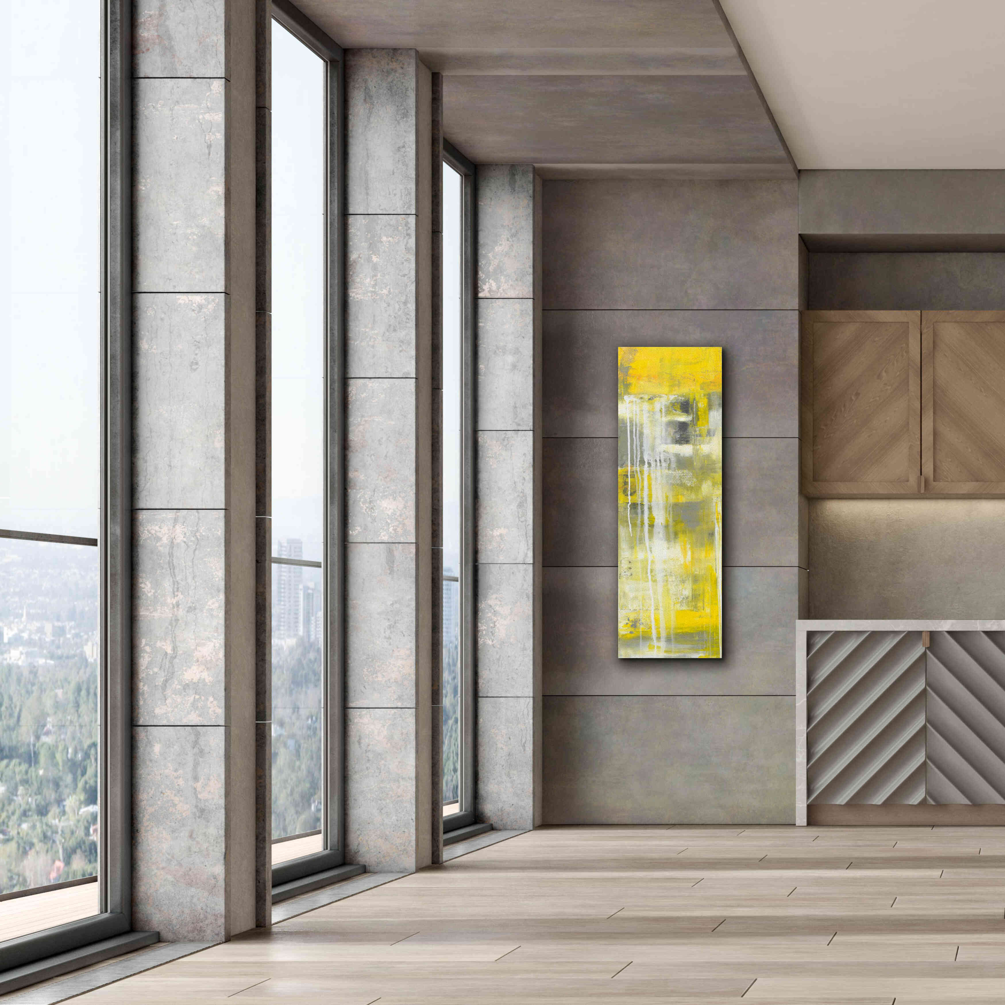 'Mellow Yellow I' by Erin Ashley, Giclee Canvas Wall Art,20 x 60