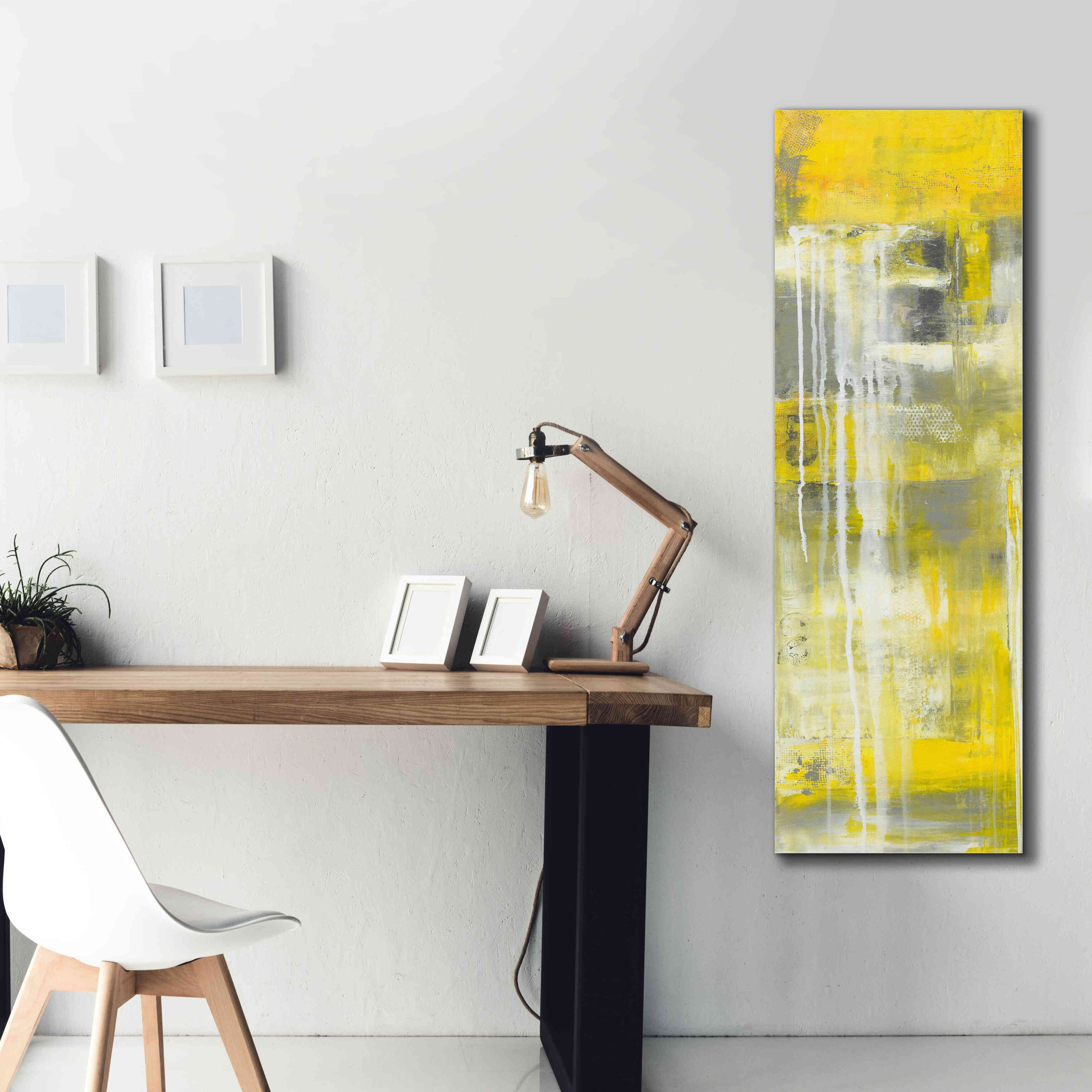 'Mellow Yellow I' by Erin Ashley, Giclee Canvas Wall Art,20 x 60