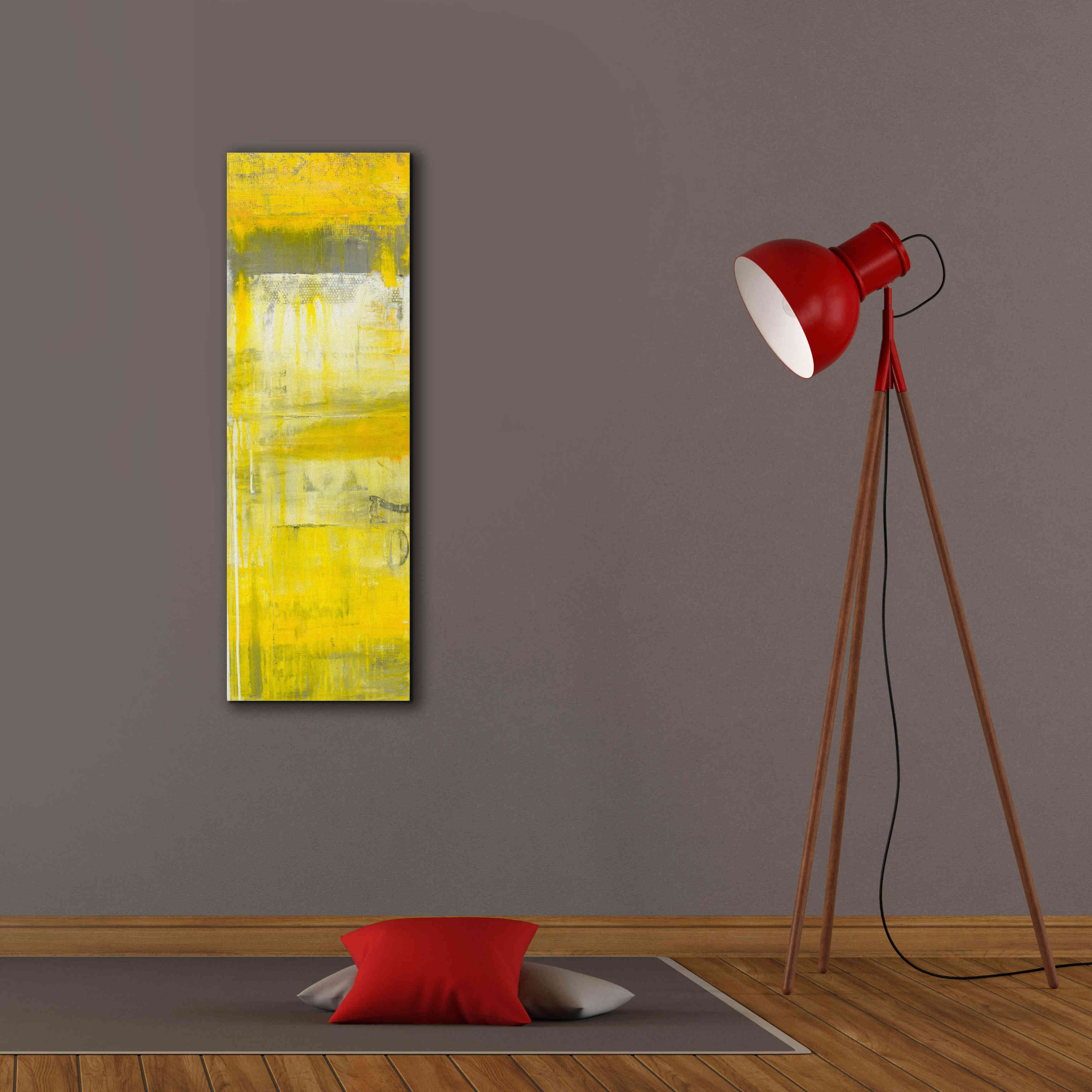 'Mellow Yellow II' by Erin Ashley, Giclee Canvas Wall Art,12 x 36