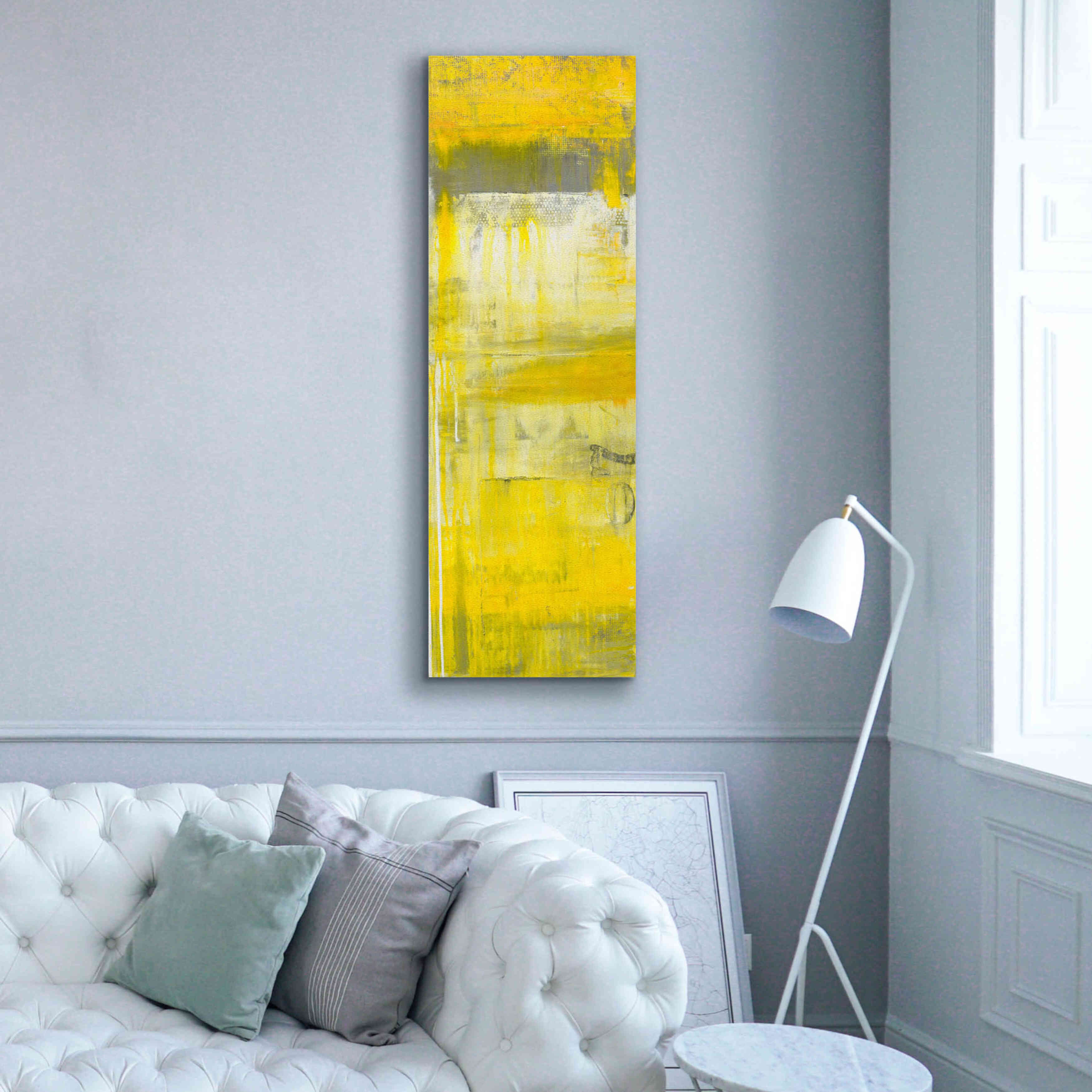 'Mellow Yellow II' by Erin Ashley, Giclee Canvas Wall Art,20 x 60