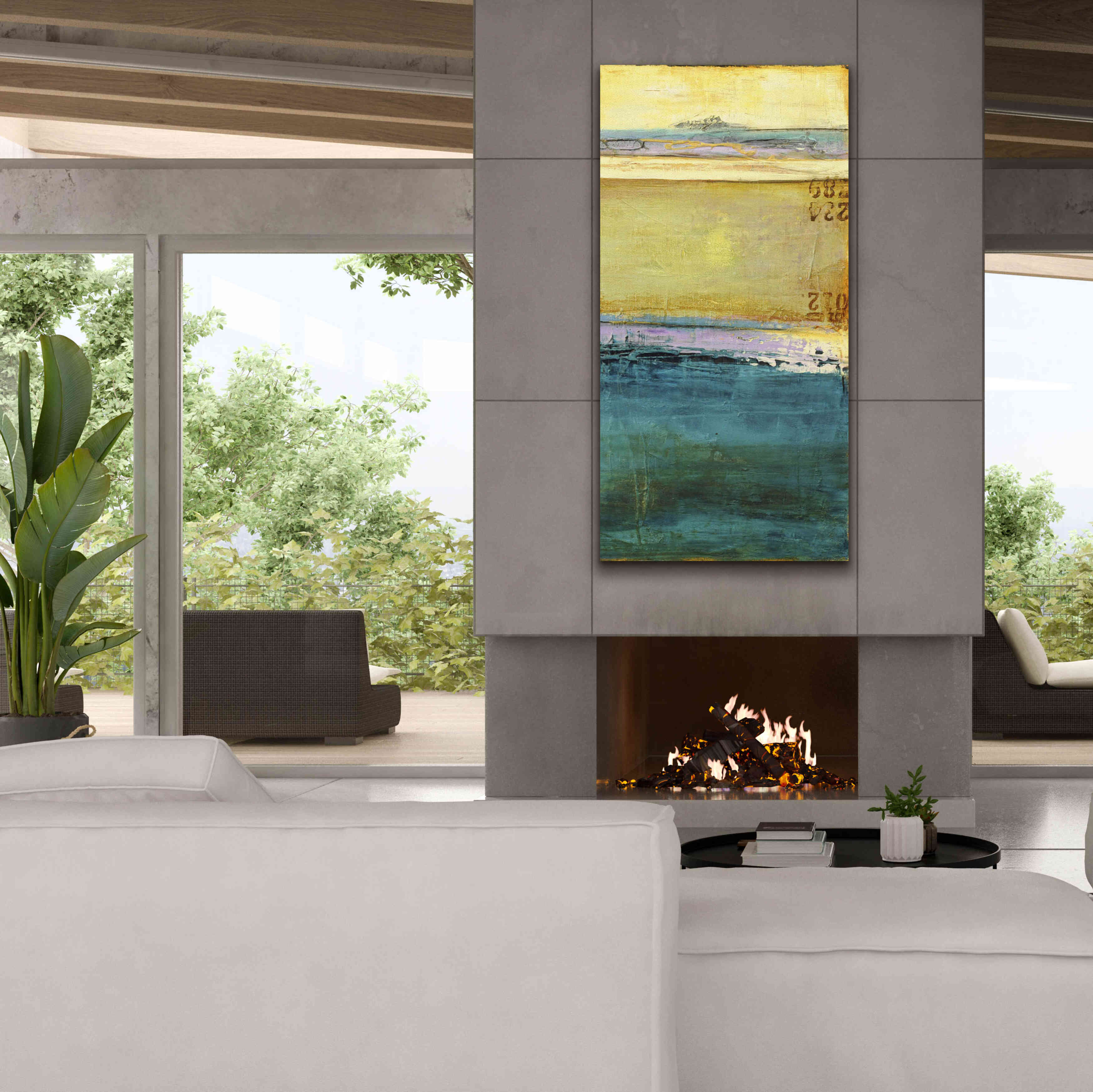 'UA Mystic Jewel I' by Erin Ashley, Giclee Canvas Wall Art,30 x 60