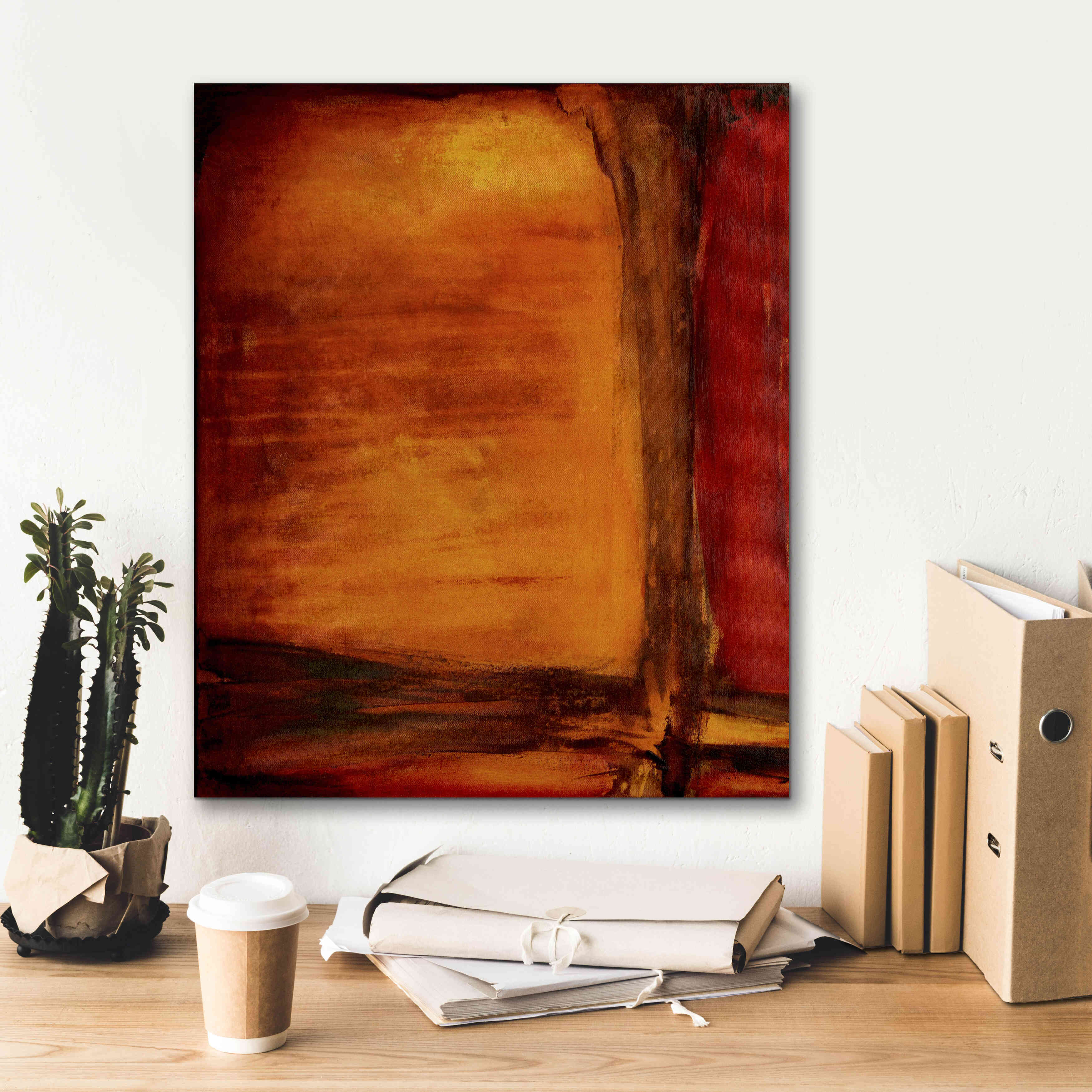 'Red Dawn I' by Erin Ashley, Giclee Canvas Wall Art,20 x 24
