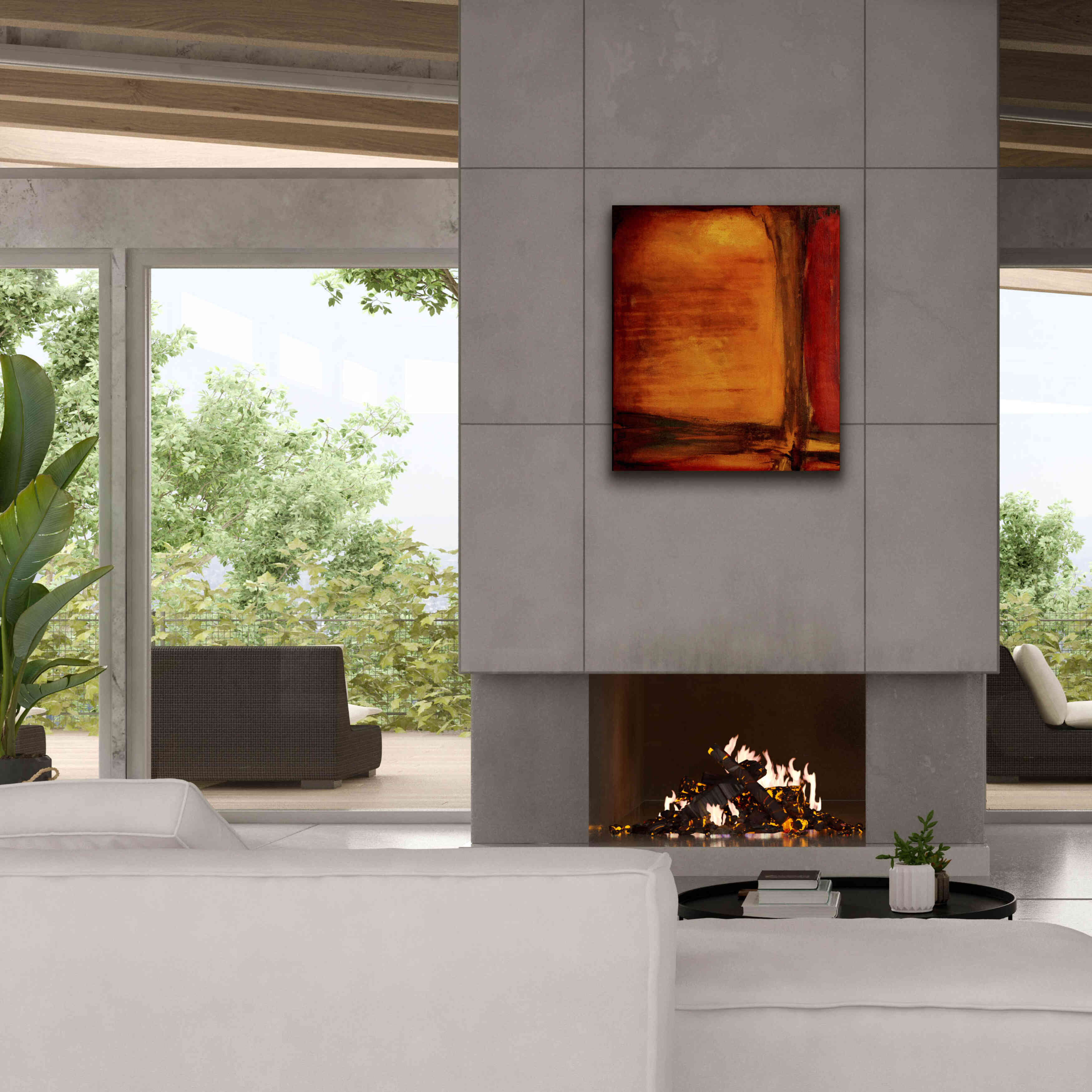 'Red Dawn I' by Erin Ashley, Giclee Canvas Wall Art,26 x 30