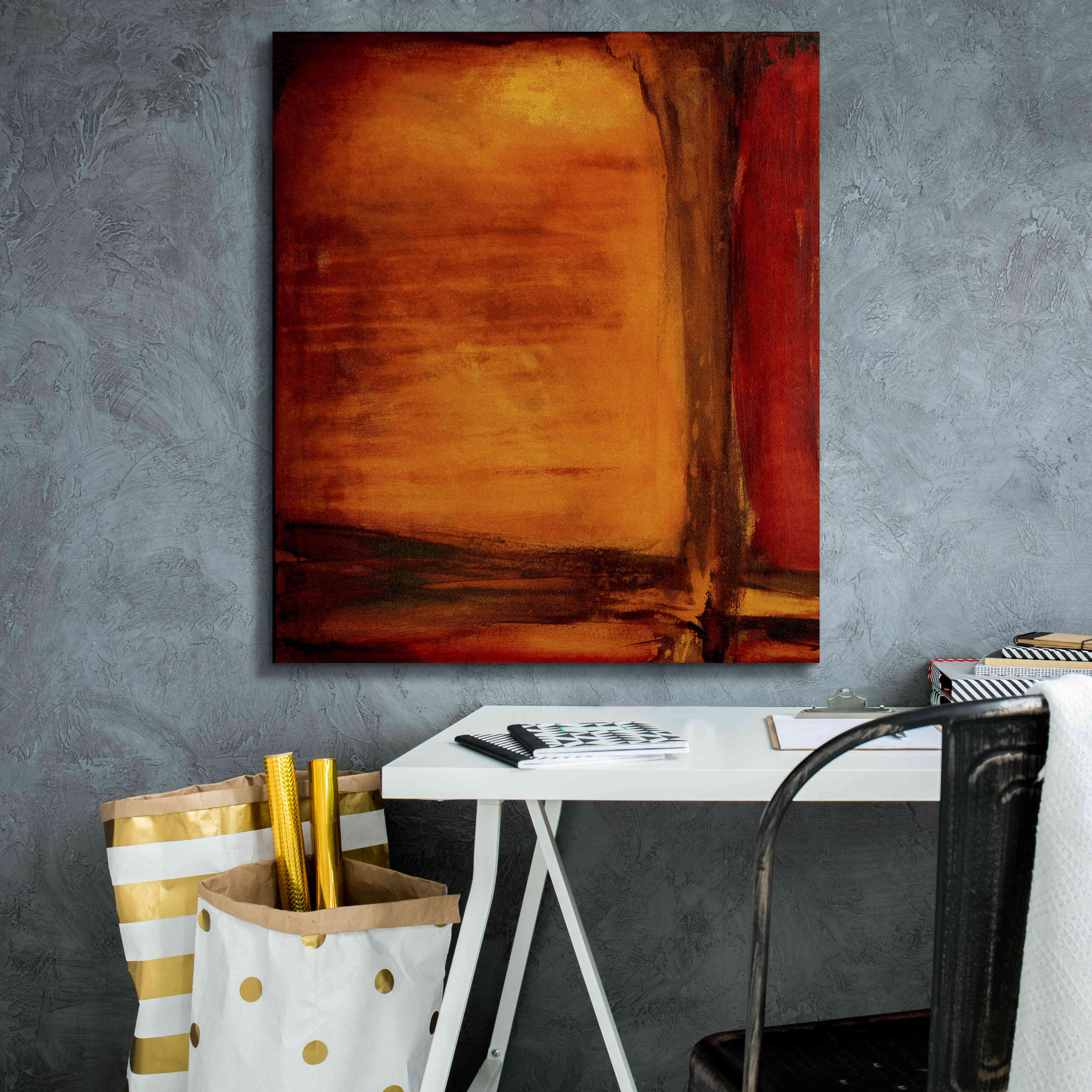 'Red Dawn I' by Erin Ashley, Giclee Canvas Wall Art,26 x 30