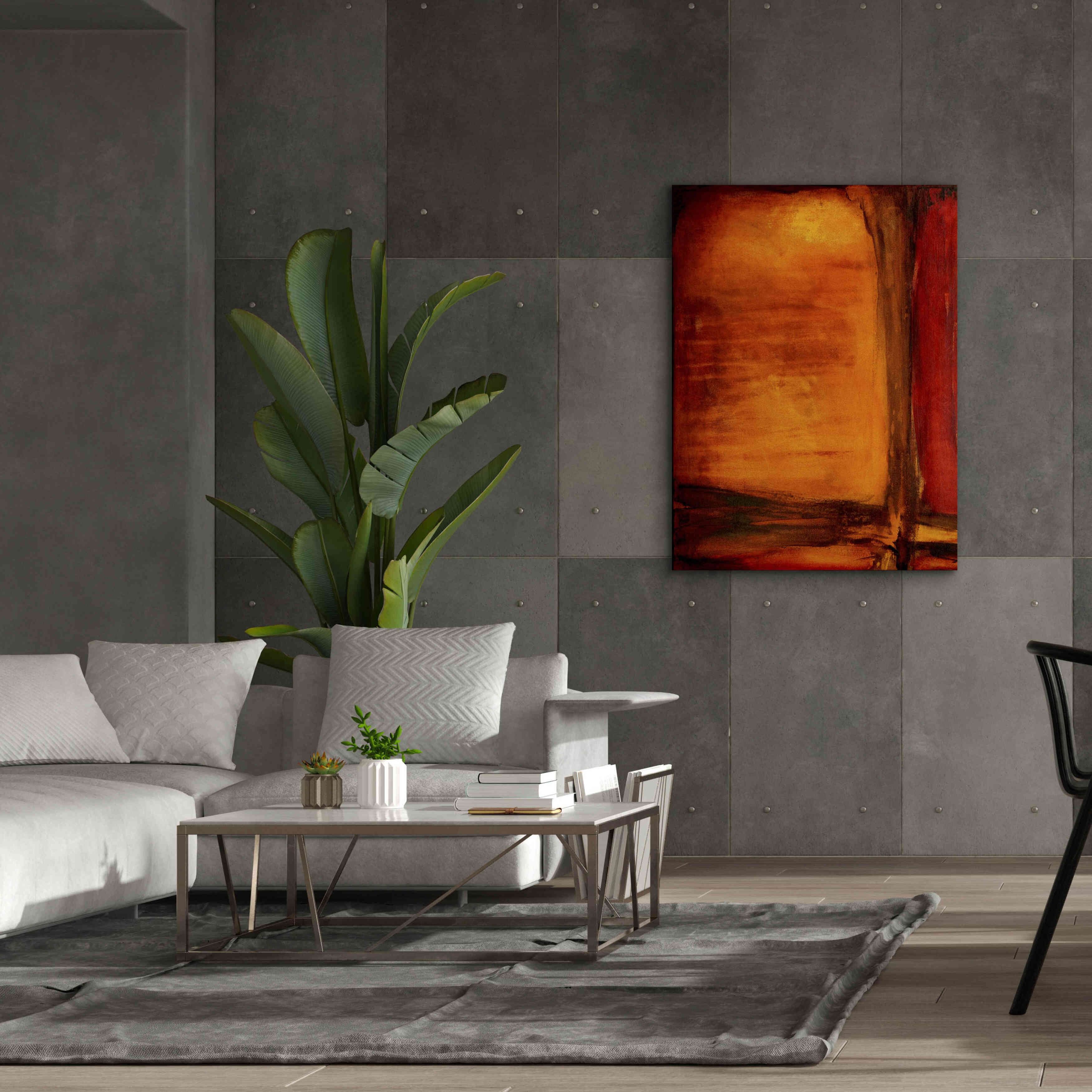 'Red Dawn I' by Erin Ashley, Giclee Canvas Wall Art,40 x 54