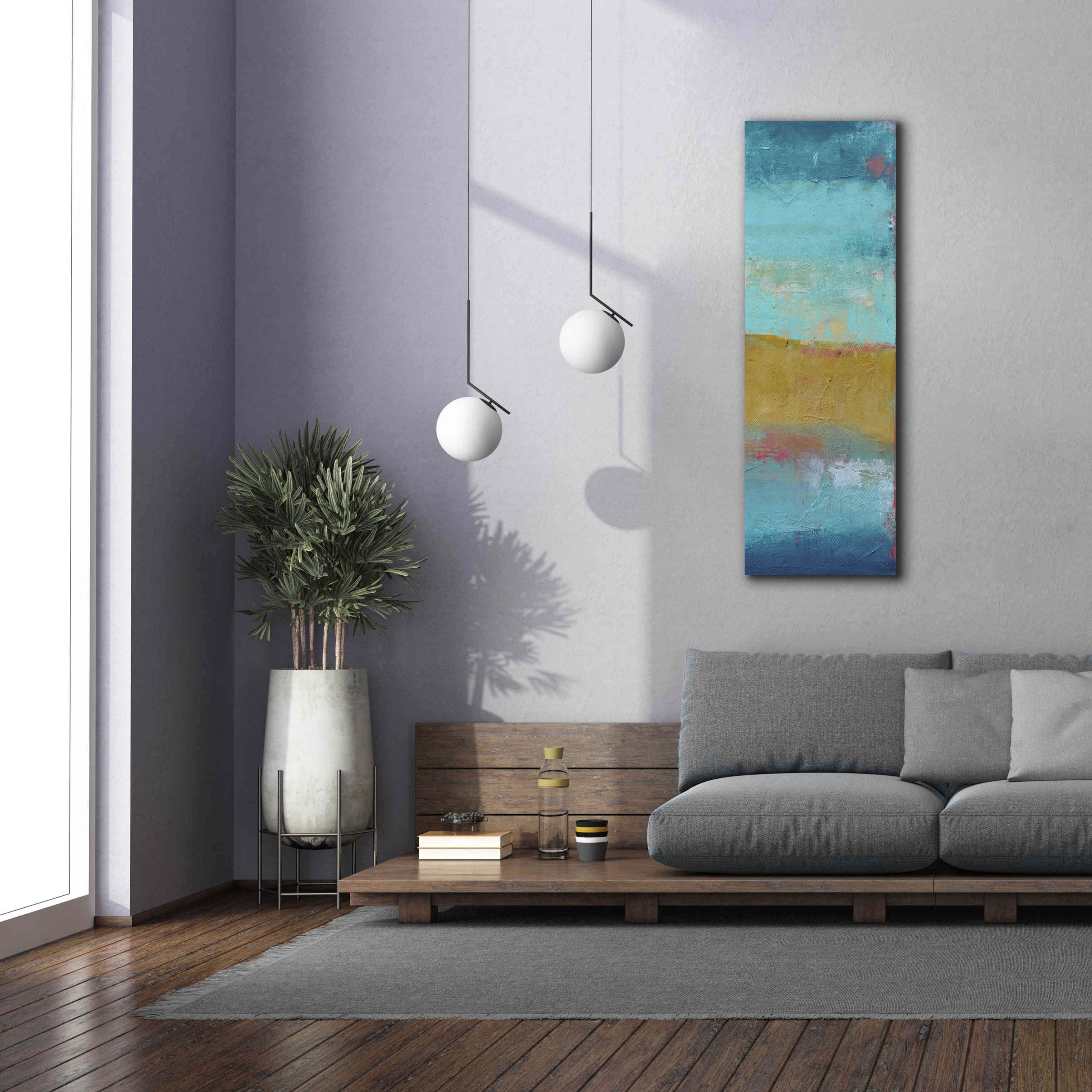 'Riviera Bay II' by Erin Ashley, Giclee Canvas Wall Art,20 x 60