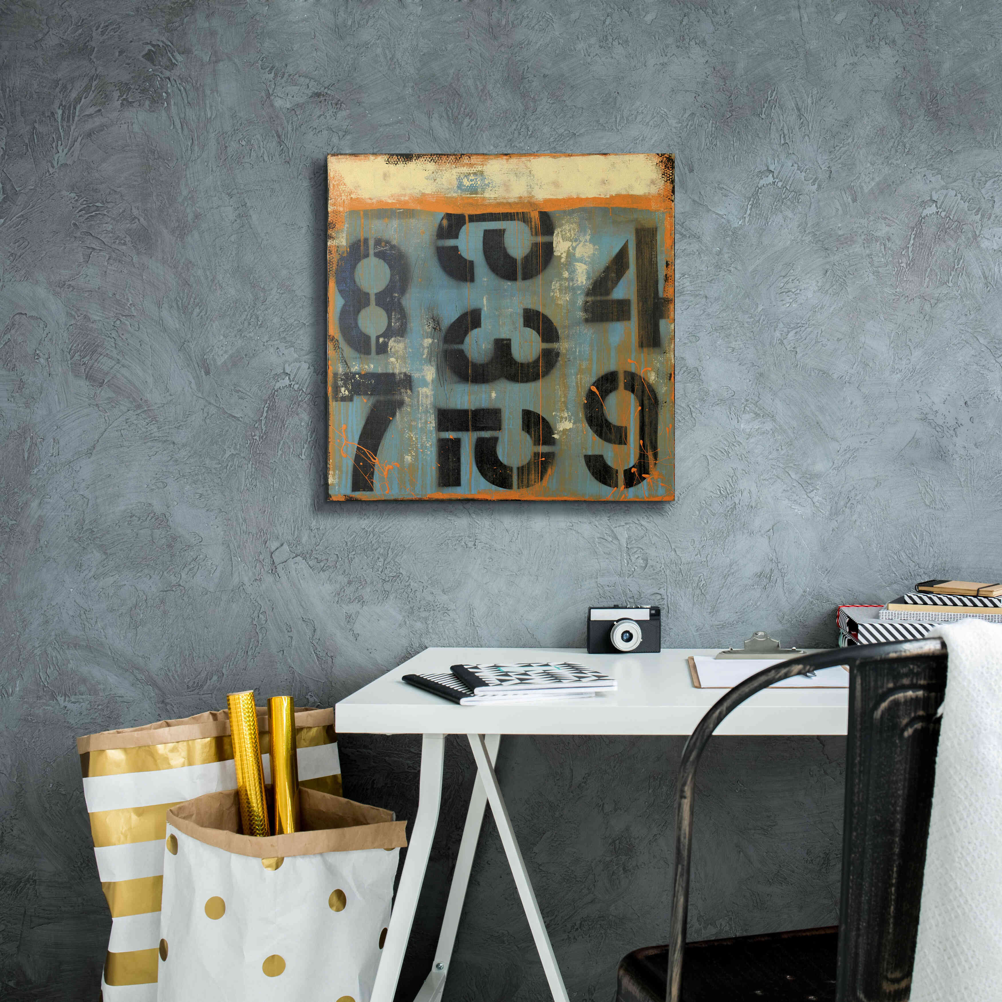 'Score Card' by Erin Ashley, Giclee Canvas Wall Art,18 x 18