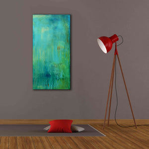 'Blue Mountain Rain II' by Erin Ashley, Giclee Canvas Wall Art,20 x 40