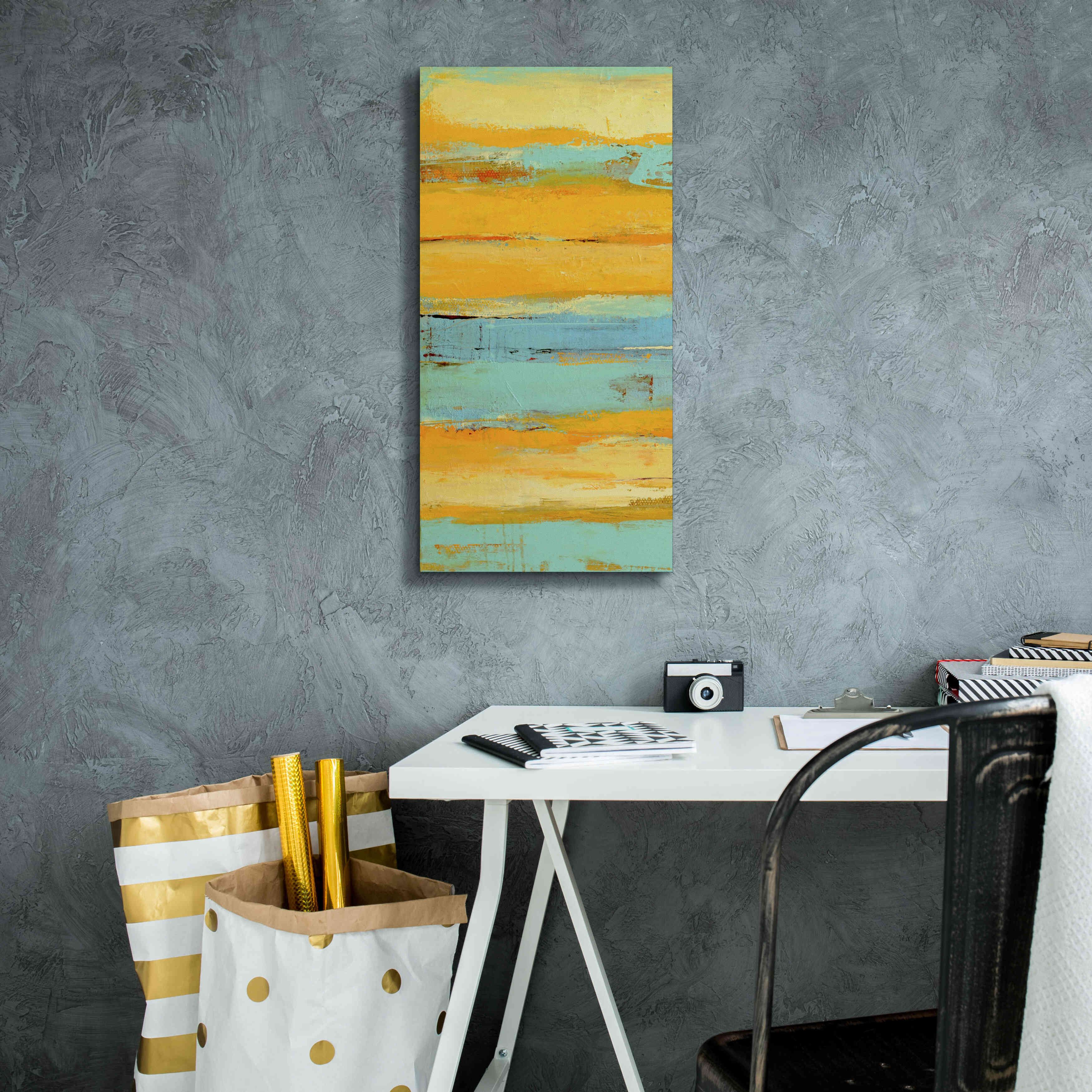 'Caribbean Sunrise I' by Erin Ashley, Giclee Canvas Wall Art,12 x 24