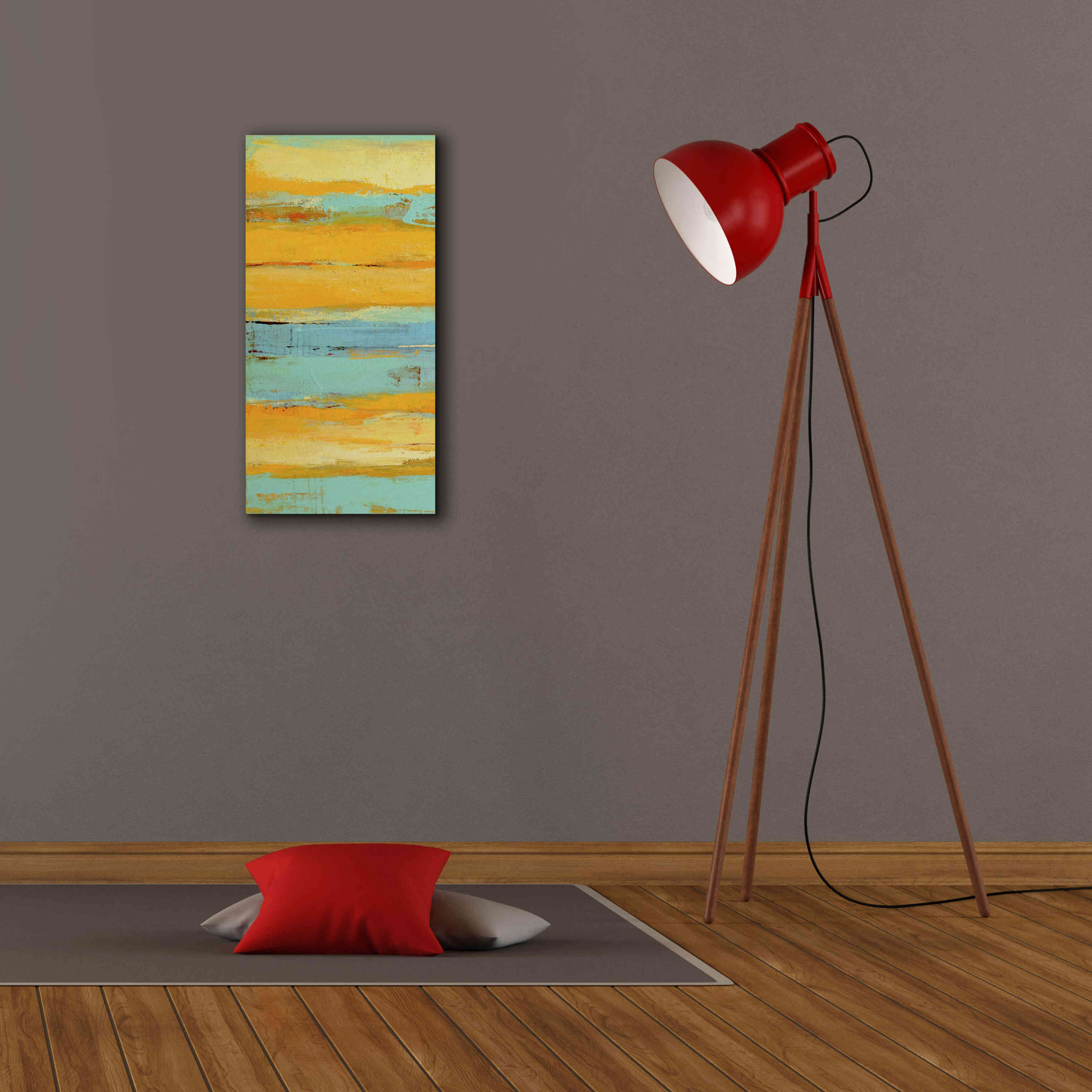 'Caribbean Sunrise I' by Erin Ashley, Giclee Canvas Wall Art,12 x 24