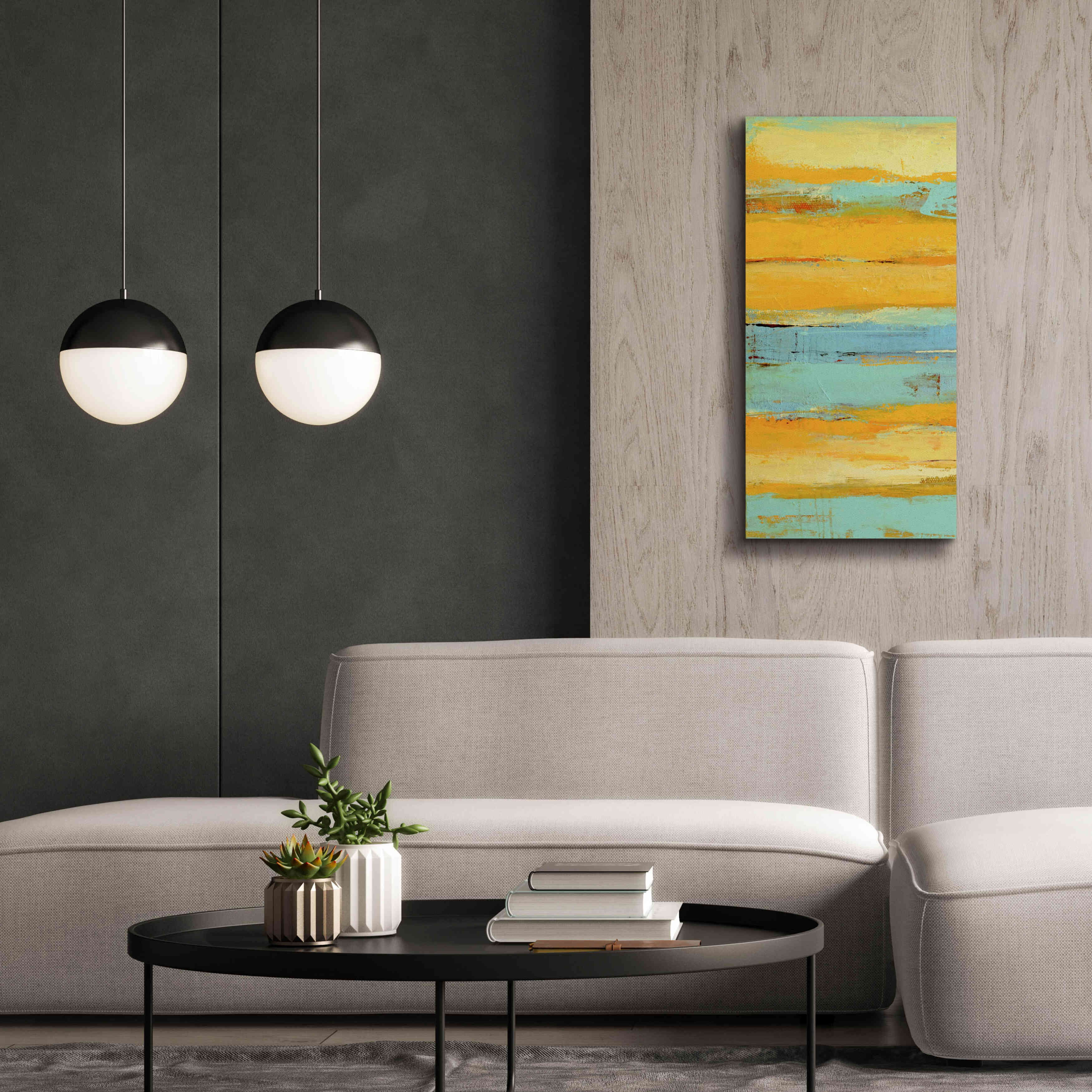 'Caribbean Sunrise I' by Erin Ashley, Giclee Canvas Wall Art,20 x 40