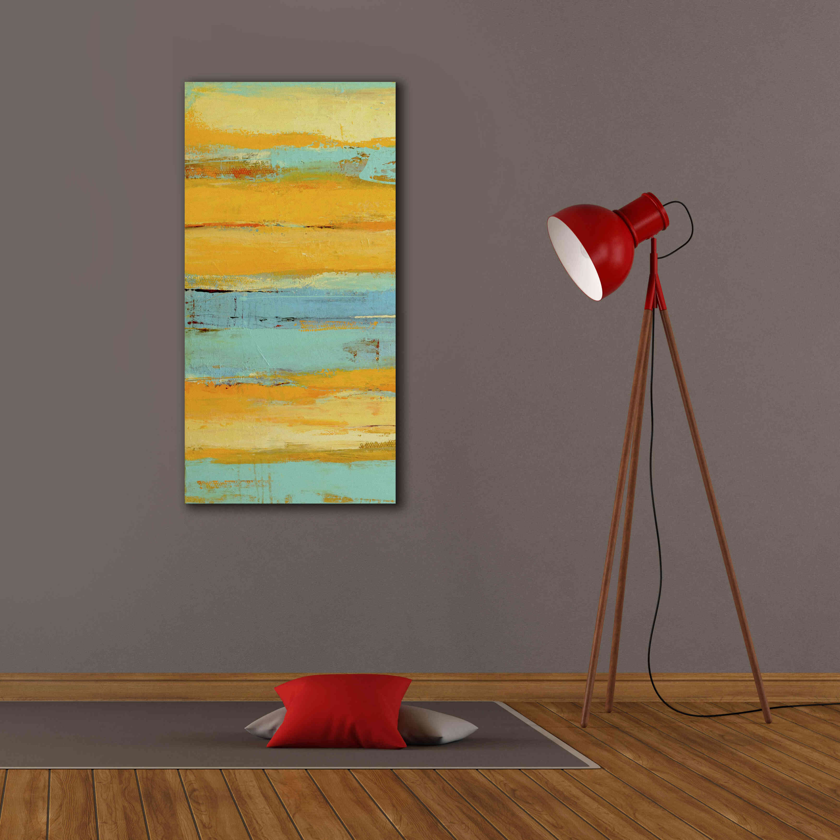 'Caribbean Sunrise I' by Erin Ashley, Giclee Canvas Wall Art,20 x 40