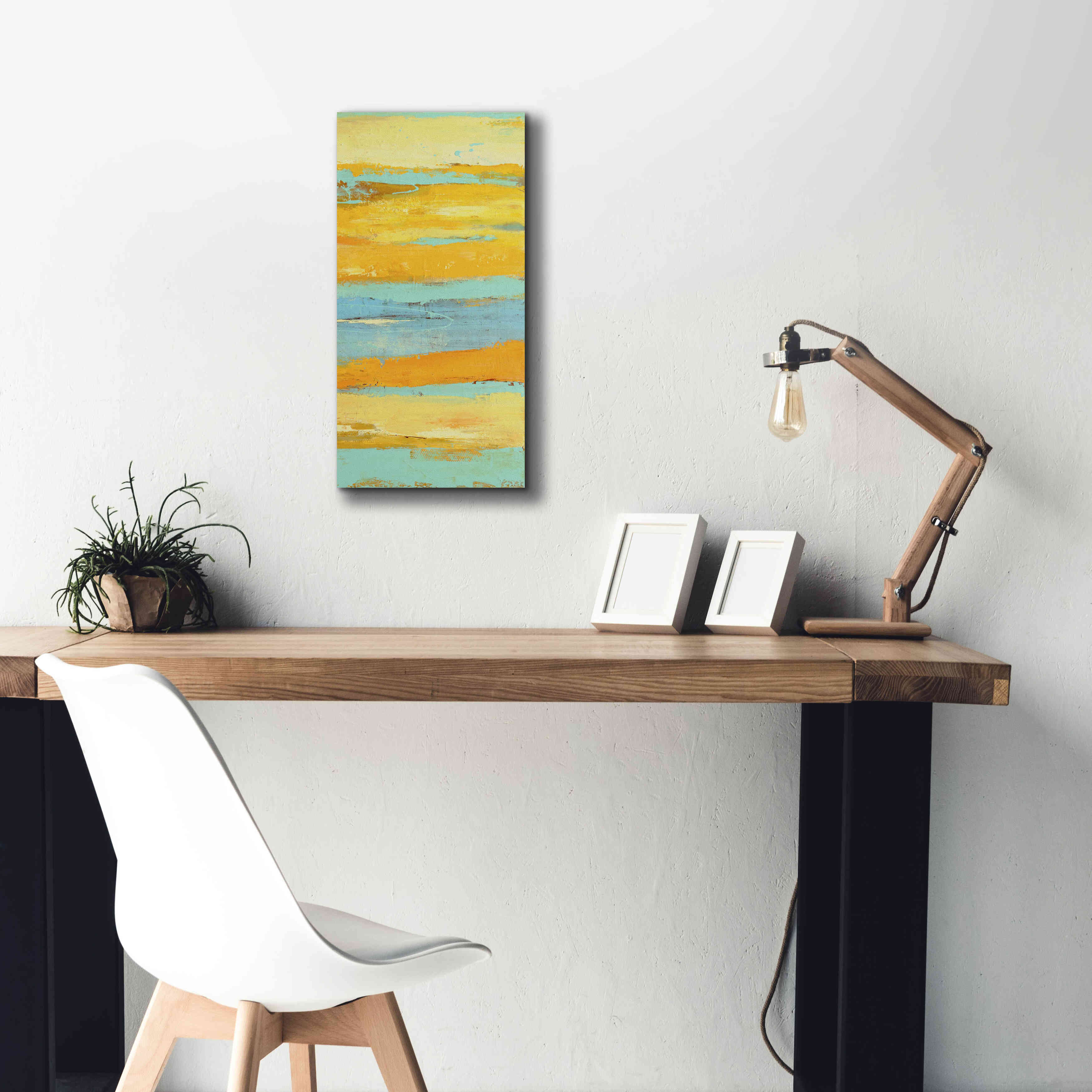 'Caribbean Sunrise II' by Erin Ashley, Giclee Canvas Wall Art,12 x 24