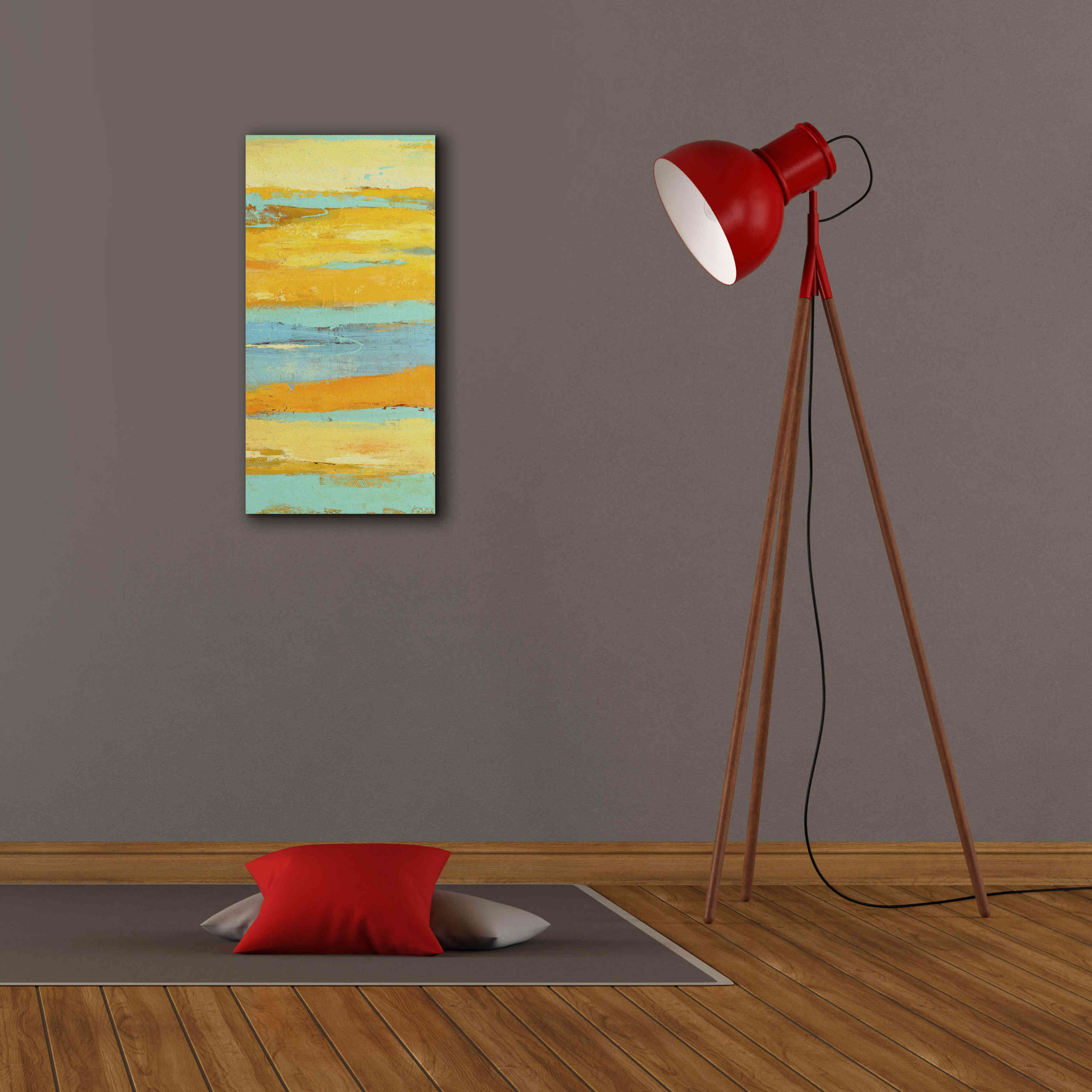 'Caribbean Sunrise II' by Erin Ashley, Giclee Canvas Wall Art,12 x 24