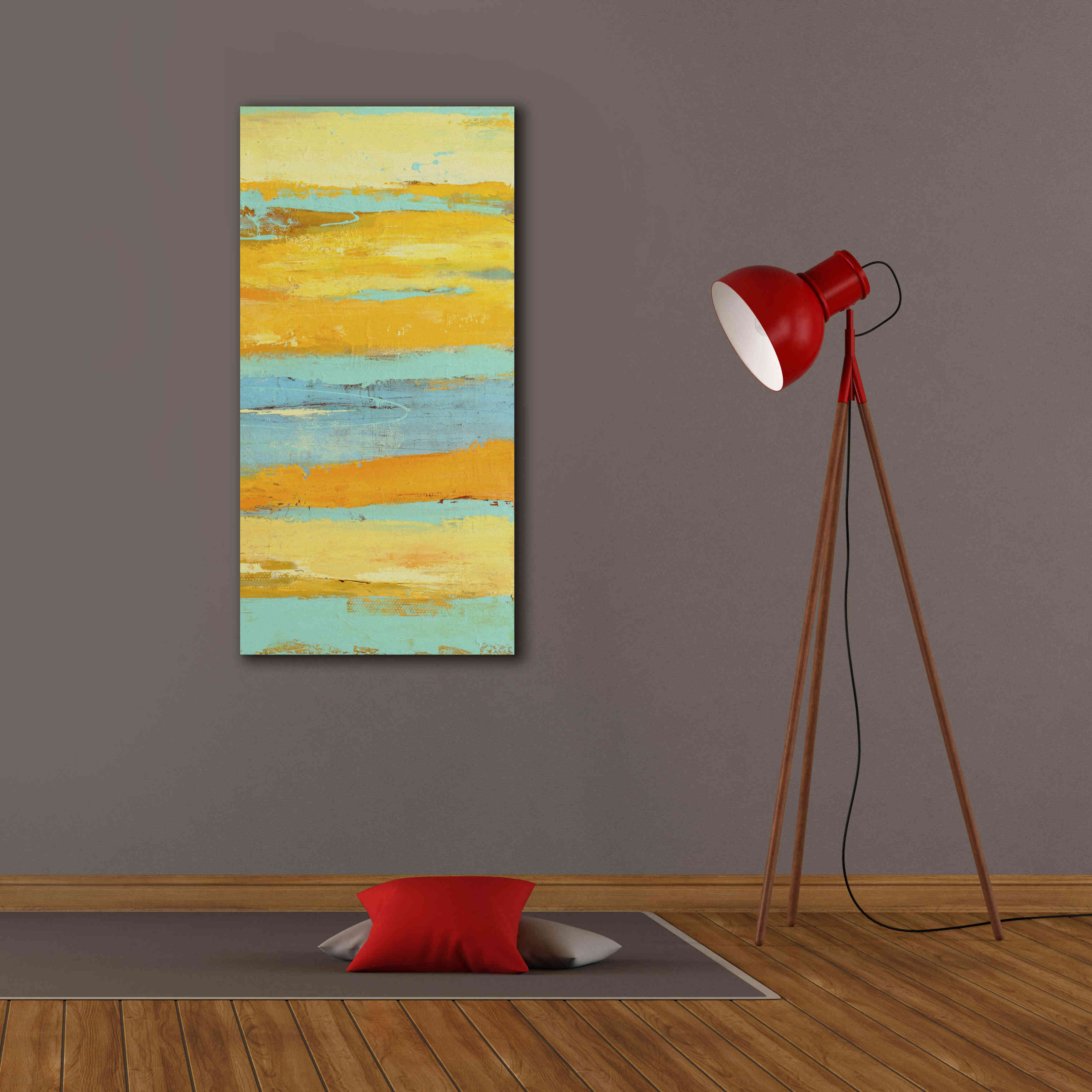 'Caribbean Sunrise II' by Erin Ashley, Giclee Canvas Wall Art,20 x 40