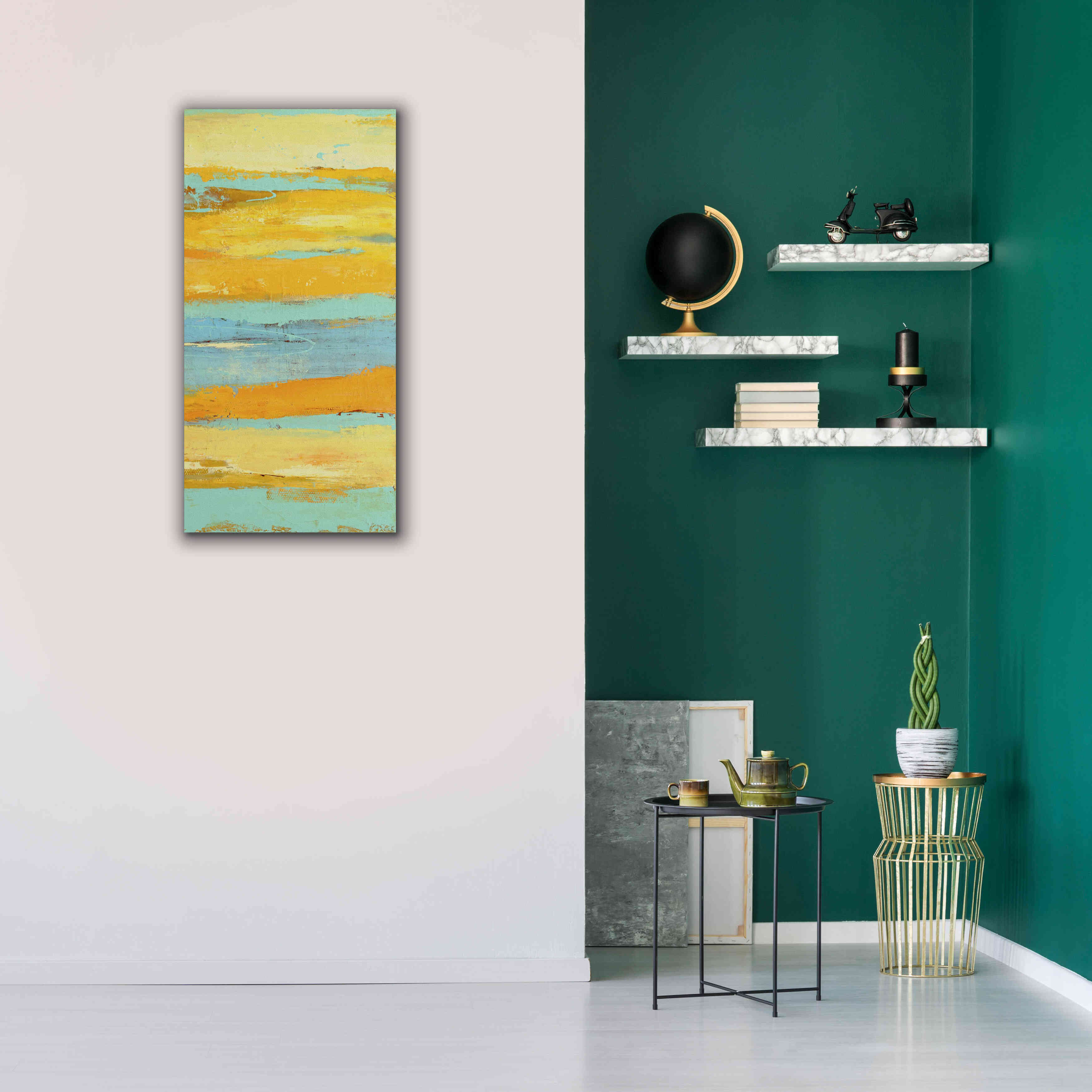 'Caribbean Sunrise II' by Erin Ashley, Giclee Canvas Wall Art,20 x 40