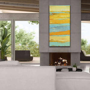 'Caribbean Sunrise II' by Erin Ashley, Giclee Canvas Wall Art,30 x 60