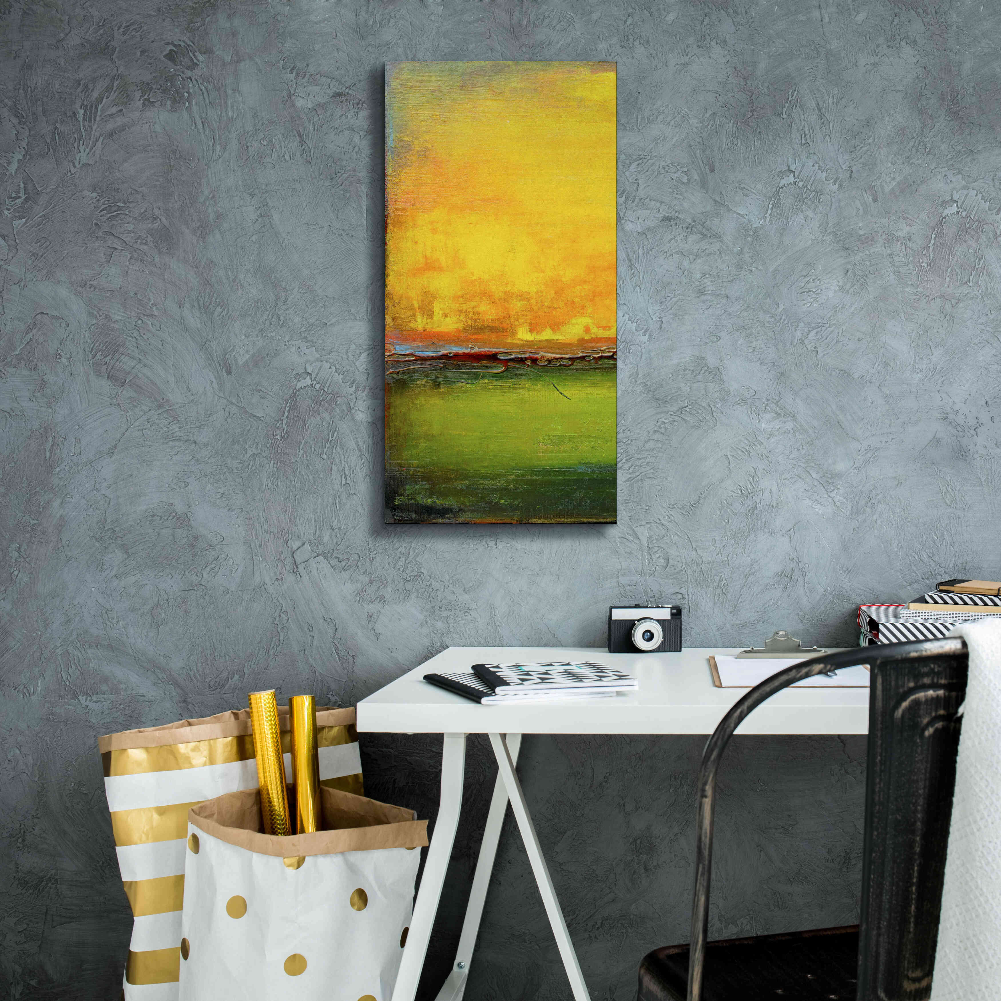 'Lime Wire I' by Erin Ashley, Giclee Canvas Wall Art,12x24