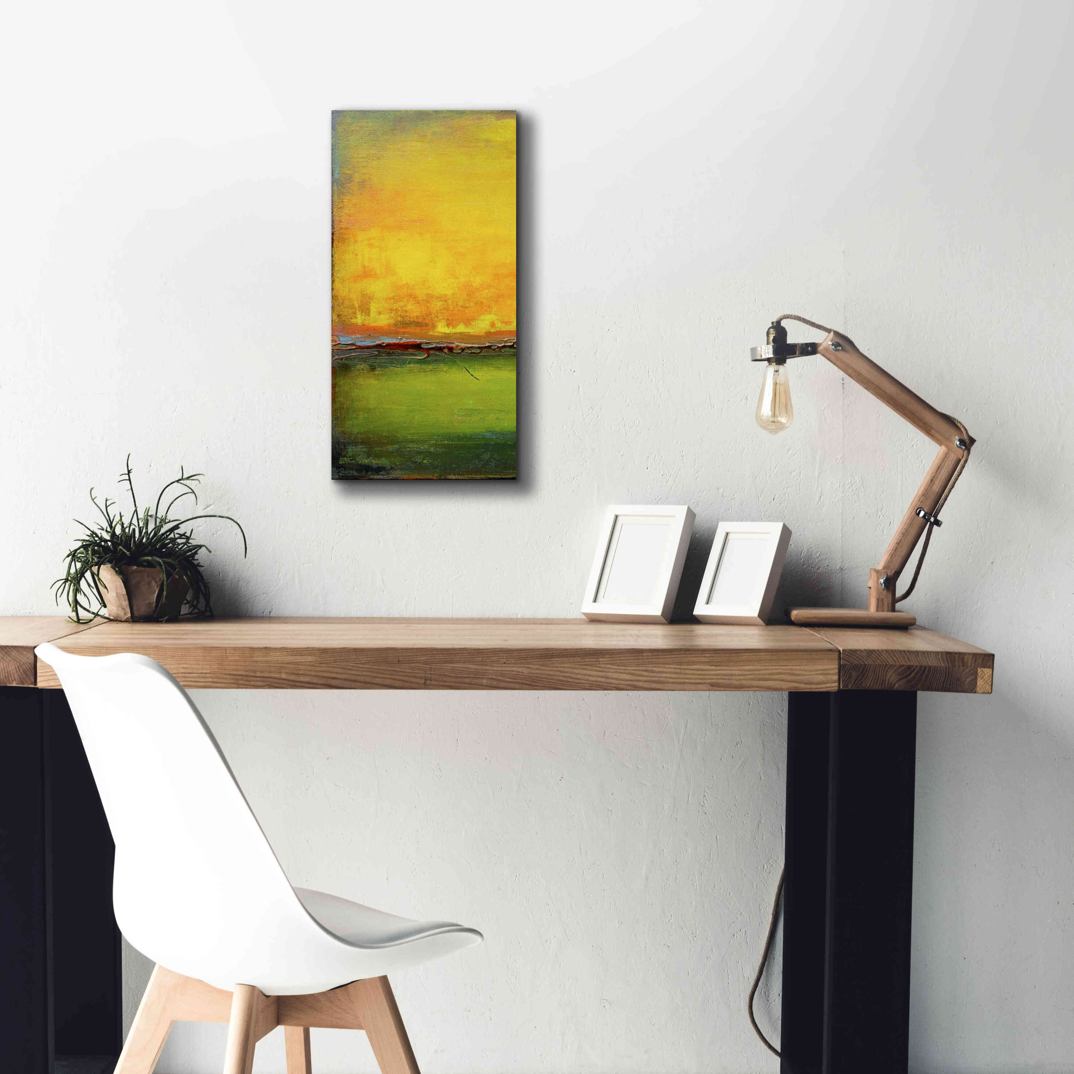 'Lime Wire I' by Erin Ashley, Giclee Canvas Wall Art,12x24