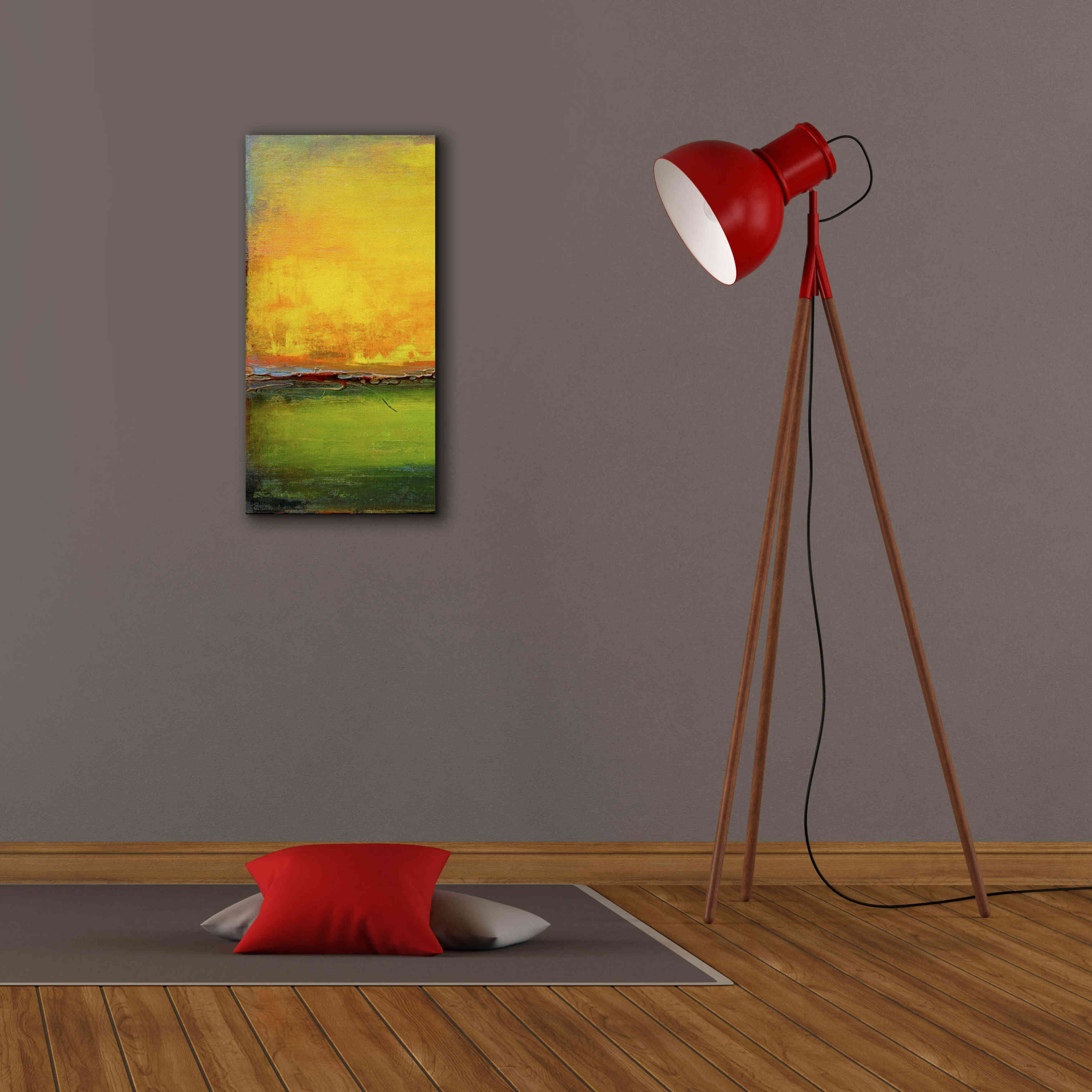 'Lime Wire I' by Erin Ashley, Giclee Canvas Wall Art,12x24