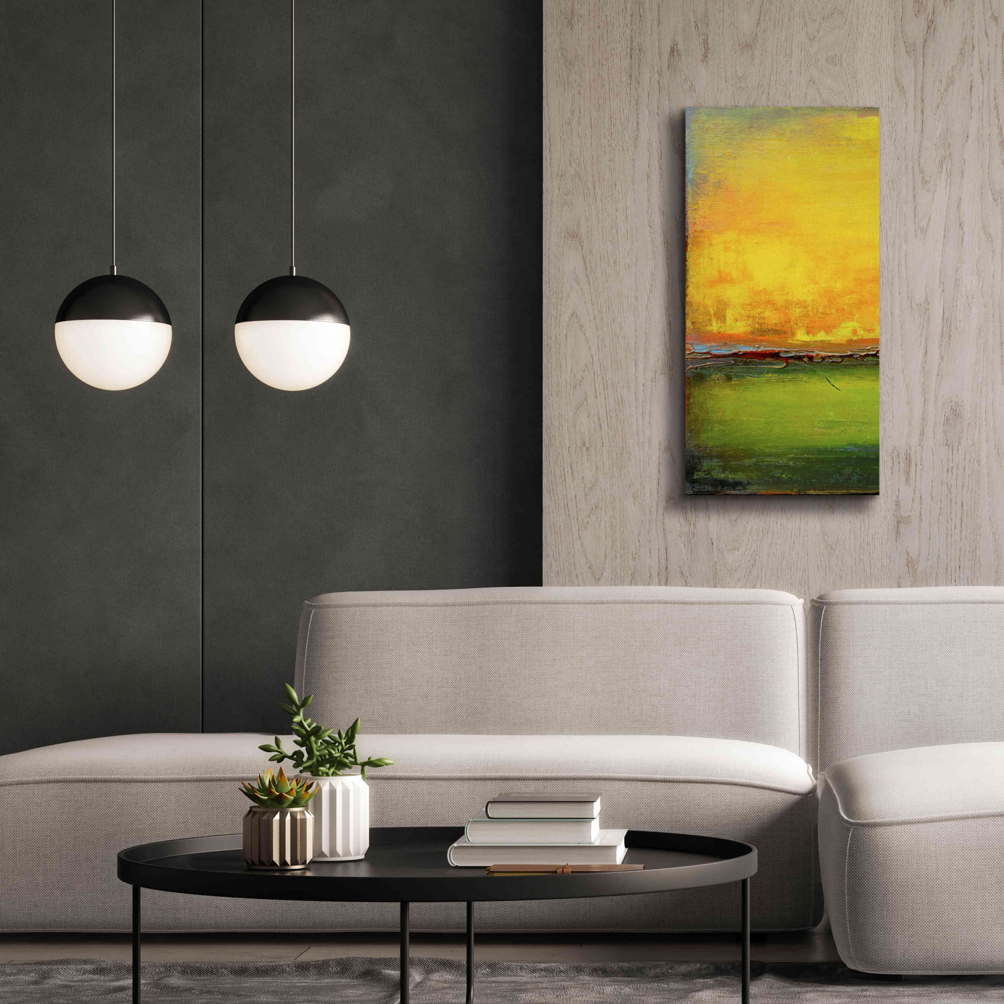 'Lime Wire I' by Erin Ashley, Giclee Canvas Wall Art,20x40