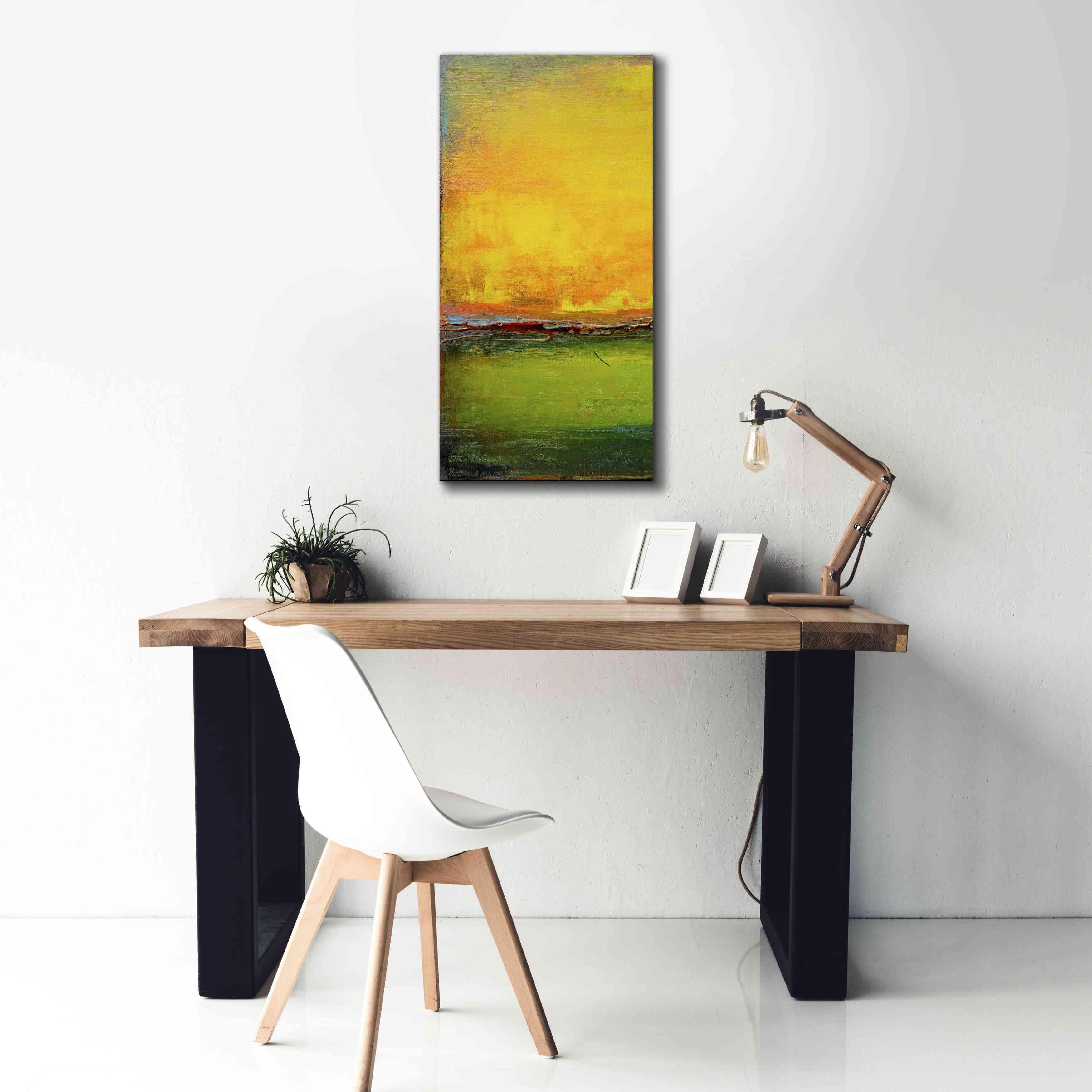'Lime Wire I' by Erin Ashley, Giclee Canvas Wall Art,20x40