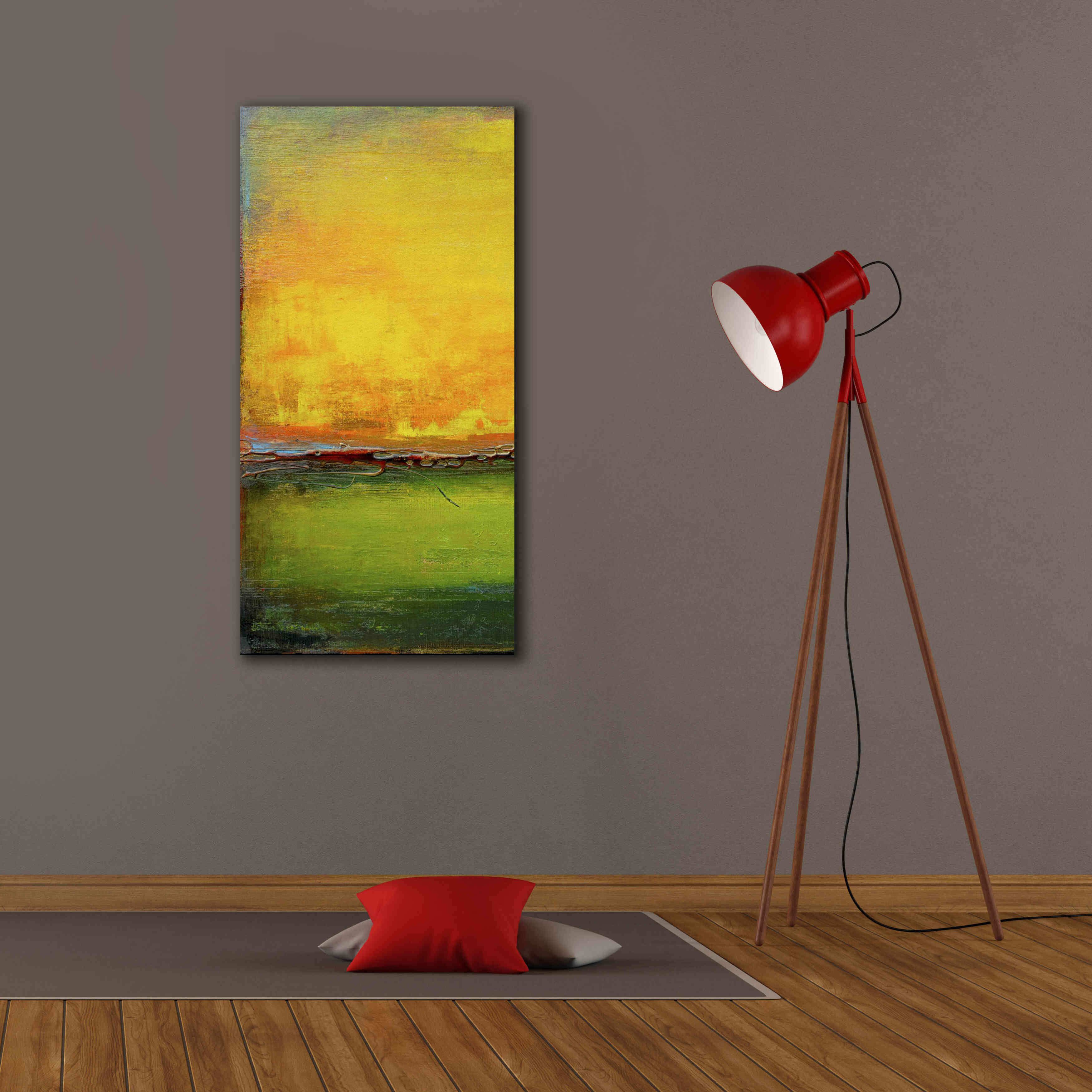 'Lime Wire I' by Erin Ashley, Giclee Canvas Wall Art,20x40