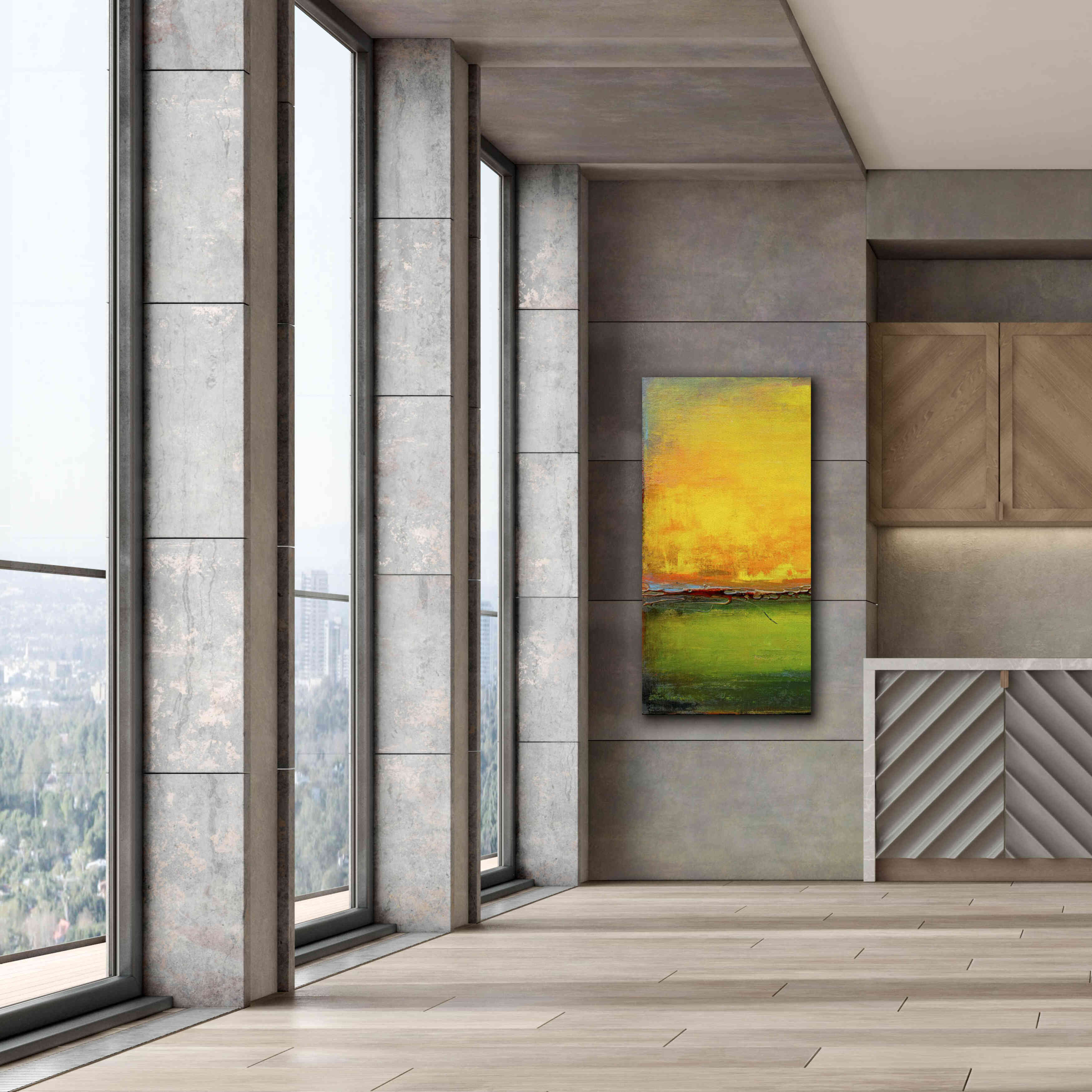 'Lime Wire I' by Erin Ashley, Giclee Canvas Wall Art,30x60