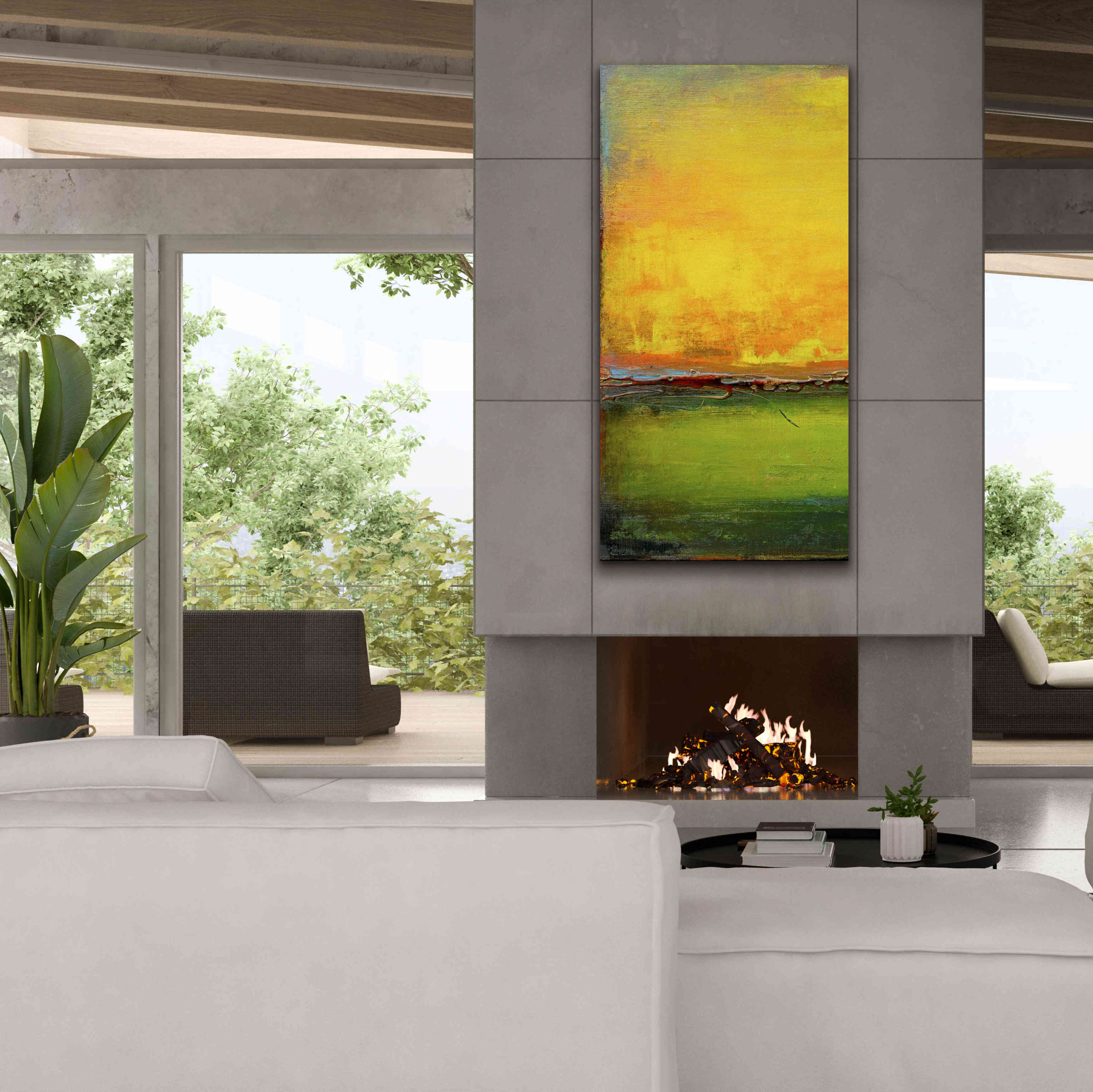 'Lime Wire I' by Erin Ashley, Giclee Canvas Wall Art,30x60